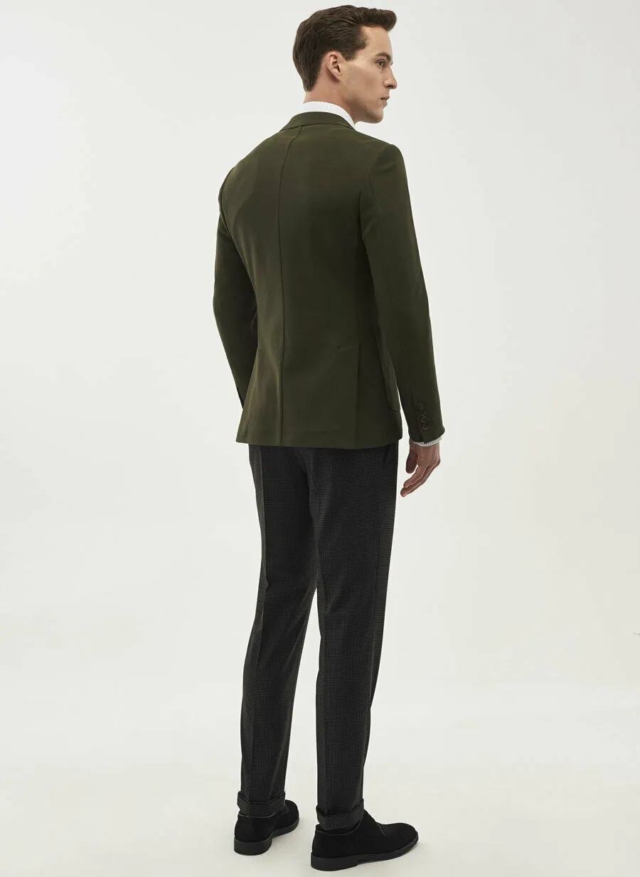 16862 Khaki Slim Fit Jacket