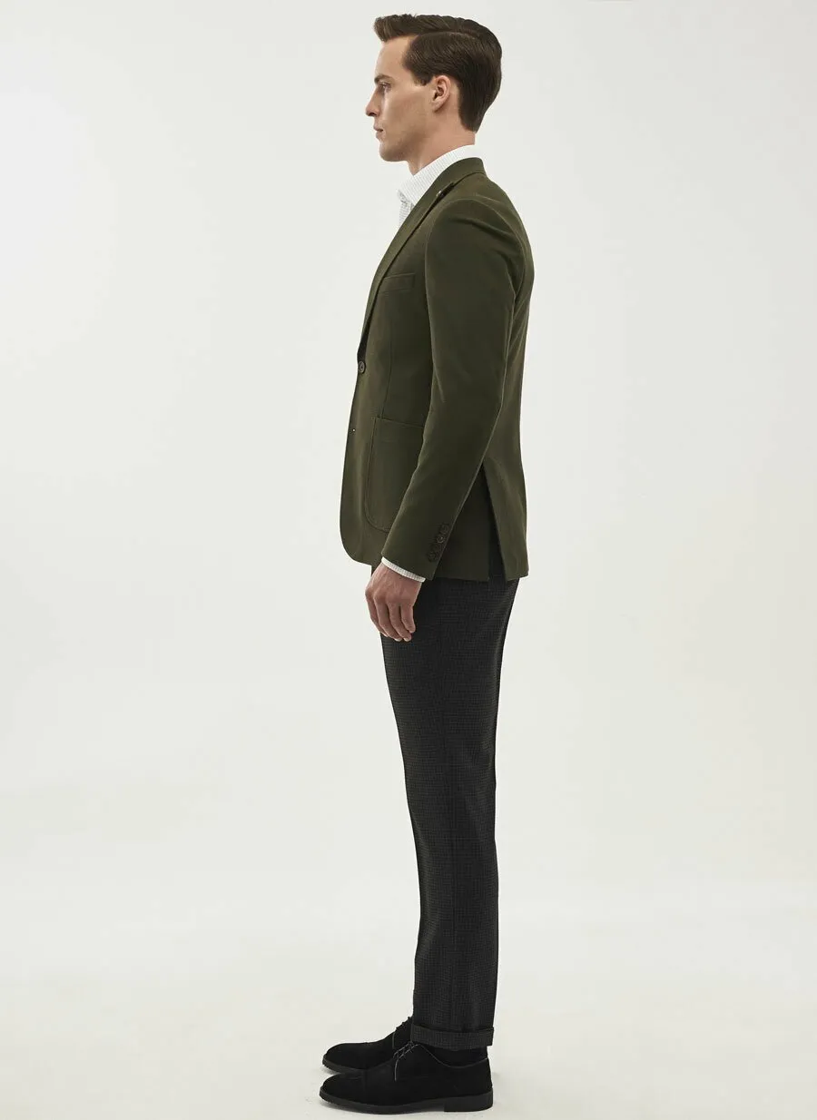 16862 Khaki Slim Fit Jacket