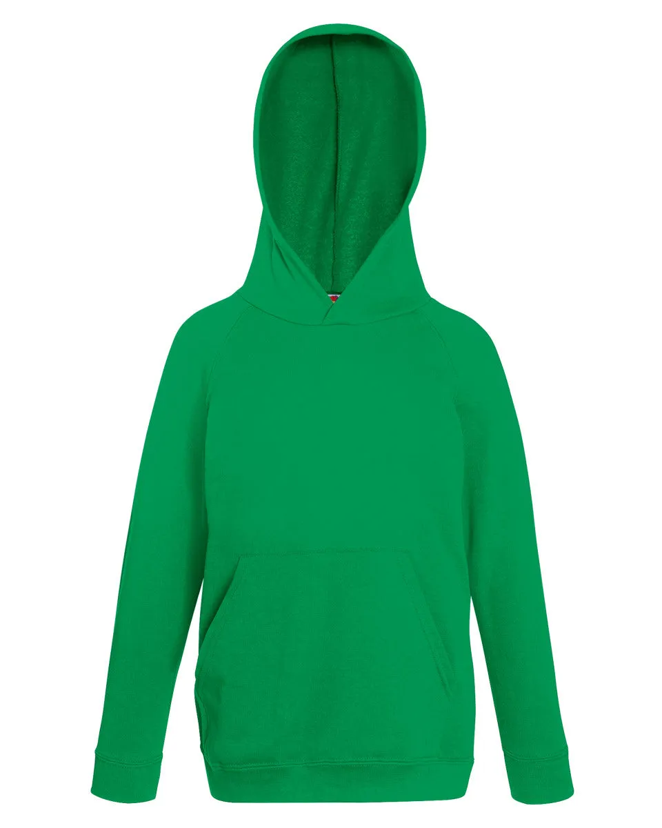 62009 Fruit Of The Loom Children's Lightweight Hooded Raglan Sweat