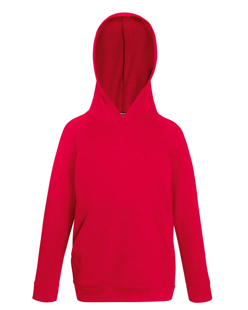 62009 Fruit Of The Loom Children's Lightweight Hooded Raglan Sweat