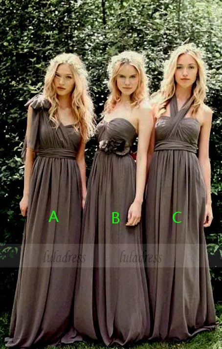 A-Line Bridesmaid Dress,Chiffon Bridesmaid Dresses