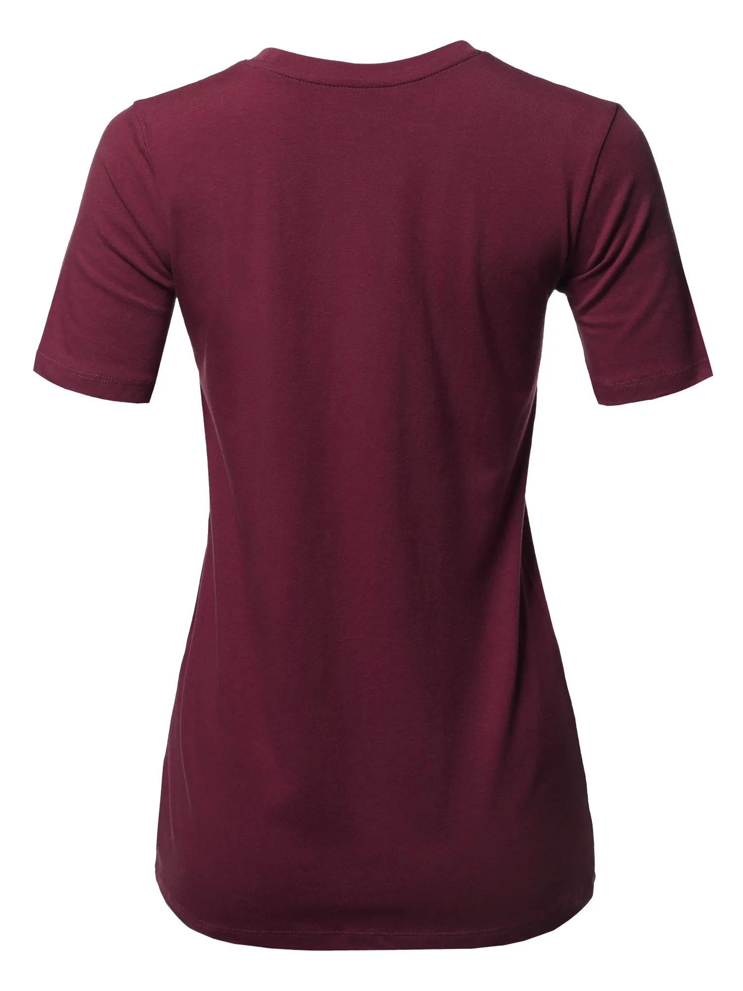 Basic Solid Premium Cotton Short Sleeve Crew Neck T Shirt Tee Tops