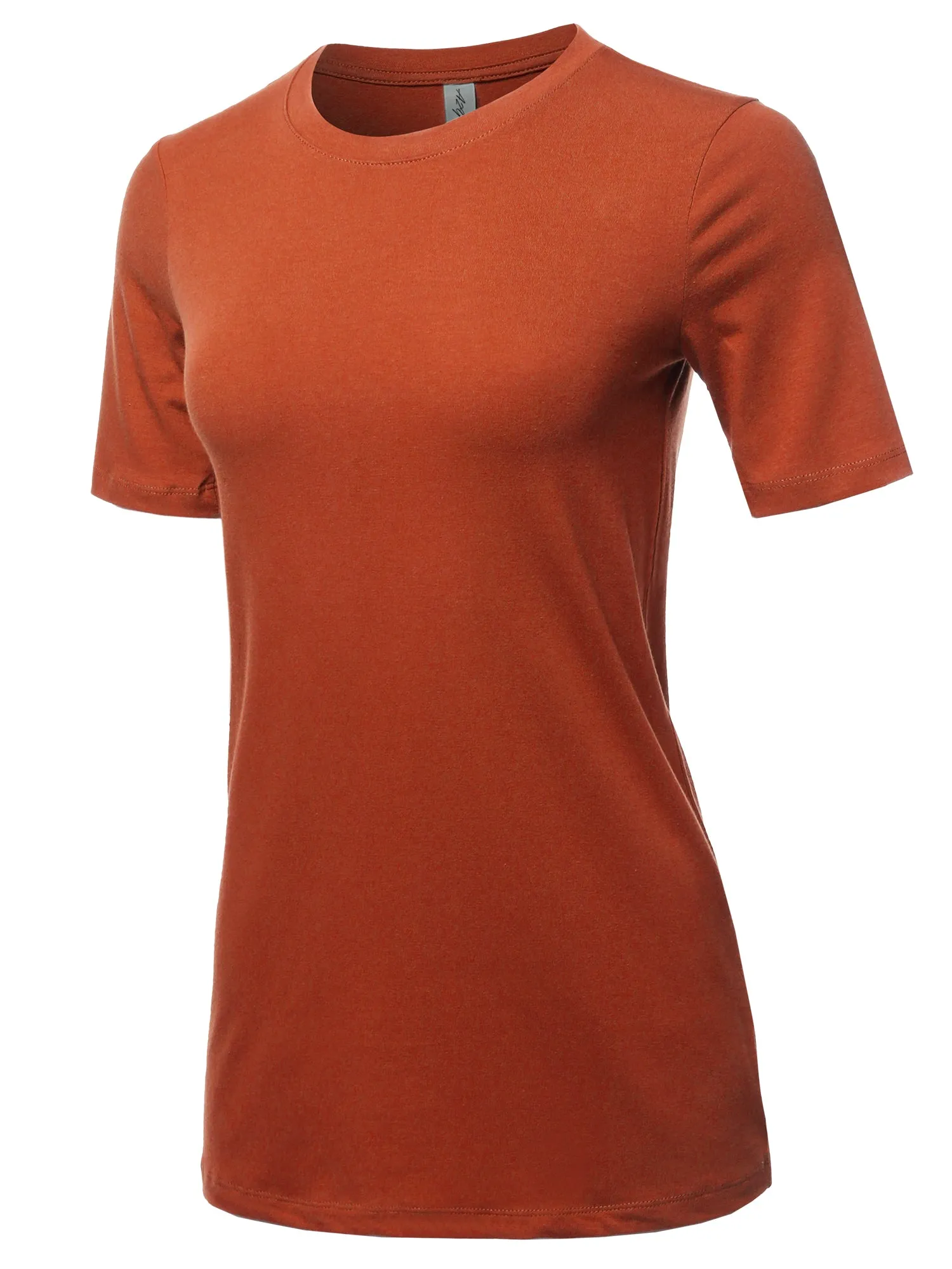 Basic Solid Premium Cotton Short Sleeve Crew Neck T Shirt Tee Tops