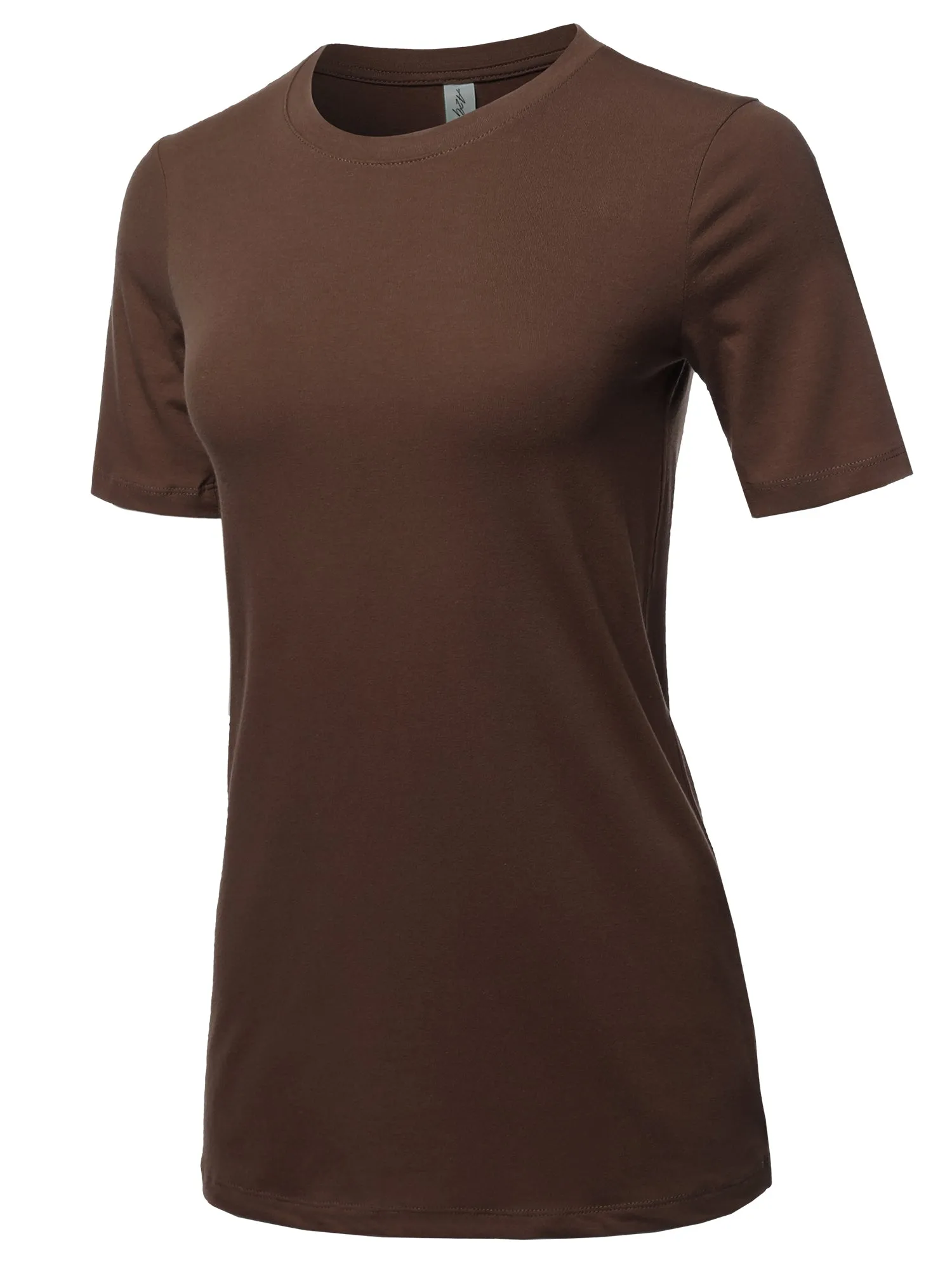 Basic Solid Premium Cotton Short Sleeve Crew Neck T Shirt Tee Tops