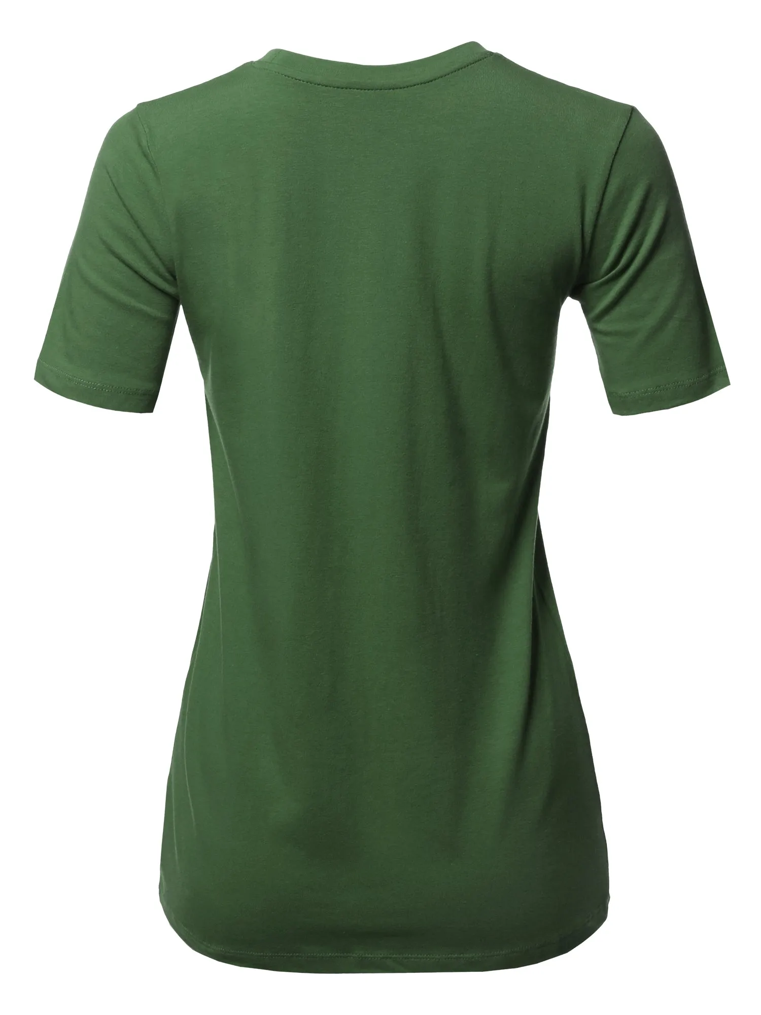 Basic Solid Premium Cotton Short Sleeve Crew Neck T Shirt Tee Tops