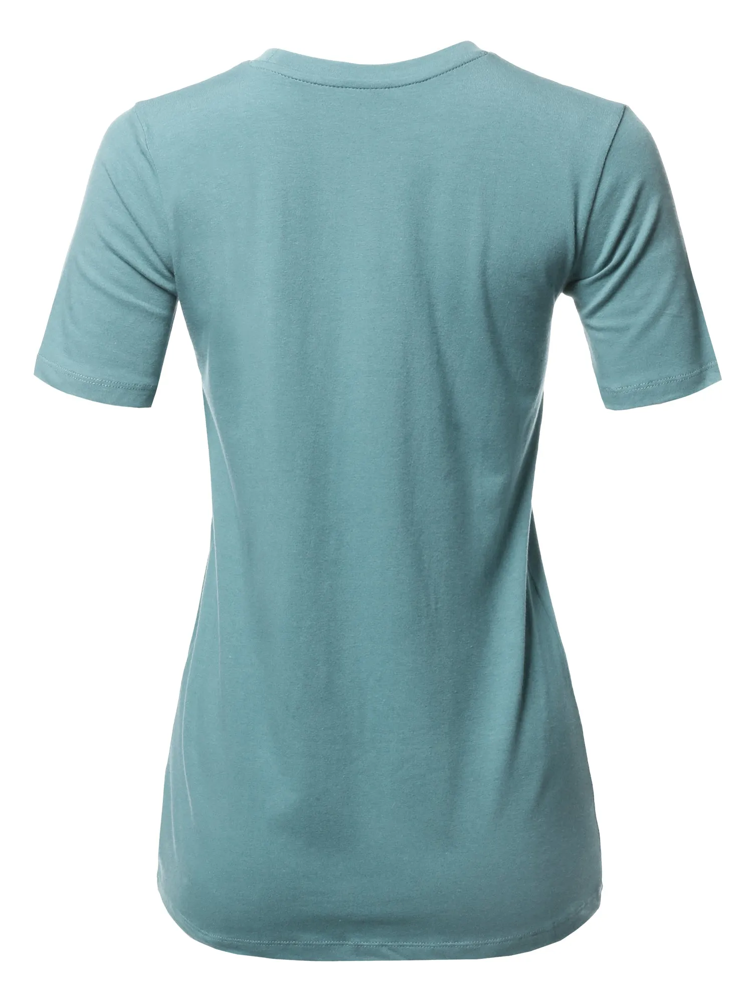 Basic Solid Premium Cotton Short Sleeve Crew Neck T Shirt Tee Tops