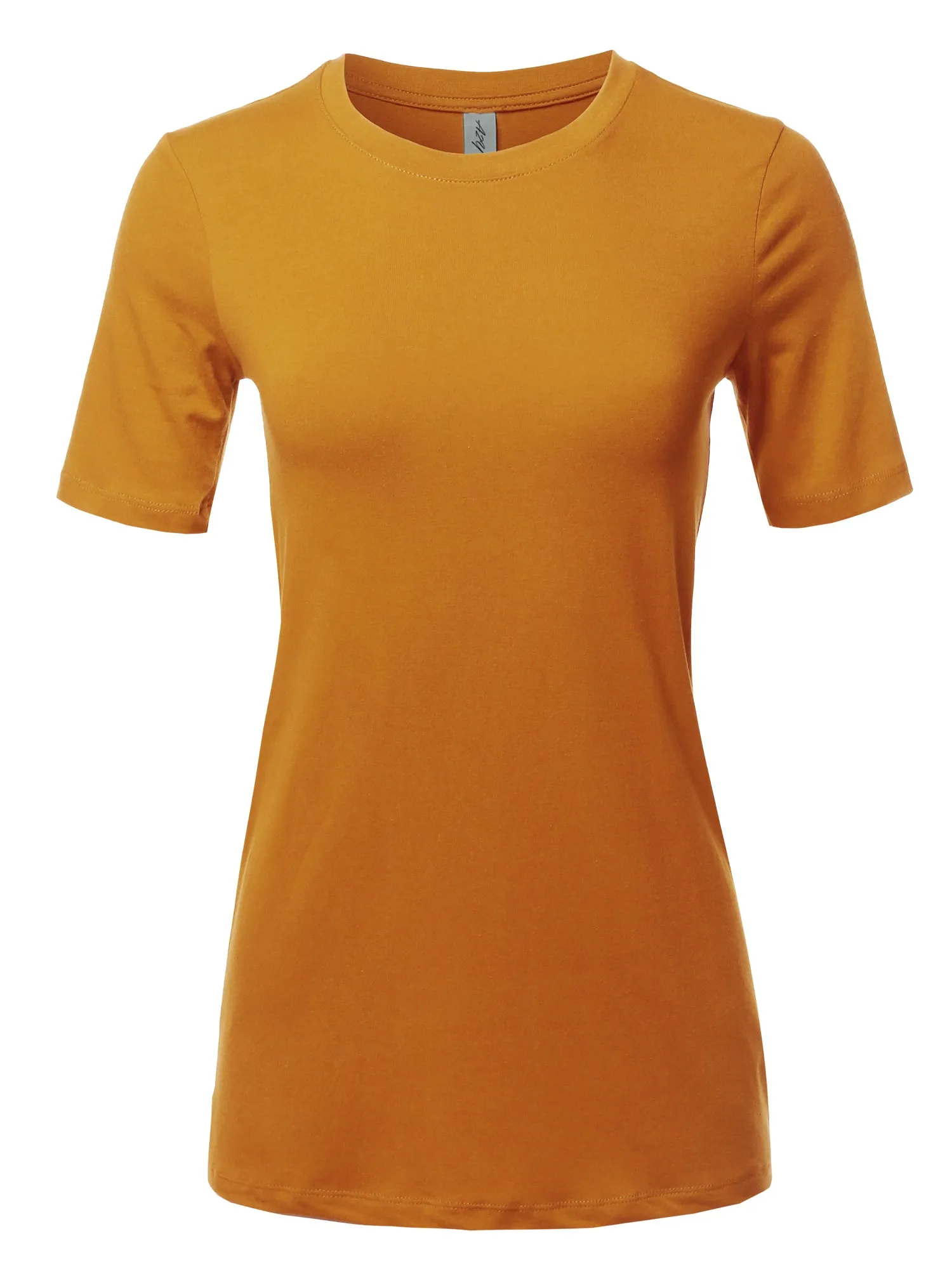 Basic Solid Premium Cotton Short Sleeve Crew Neck T Shirt Tee Tops