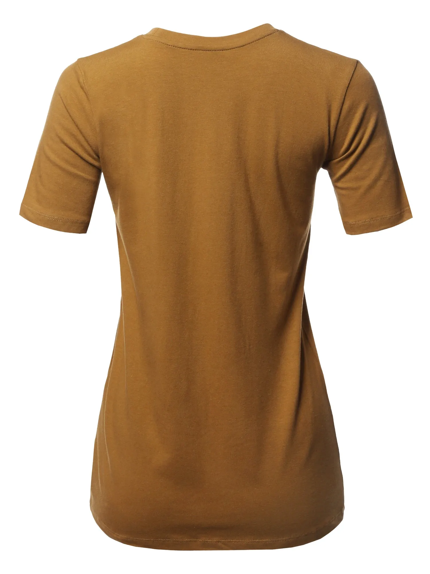 Basic Solid Premium Cotton Short Sleeve Crew Neck T Shirt Tee Tops