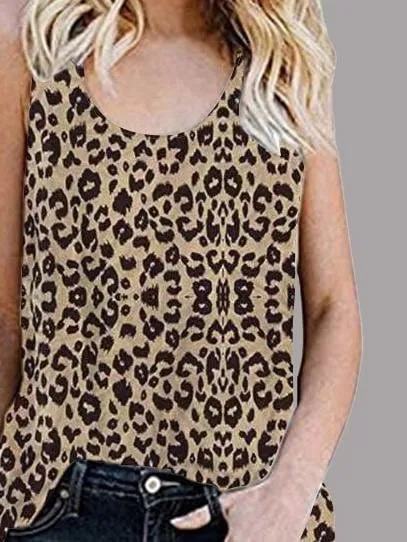 Black and White Animal Print Vest