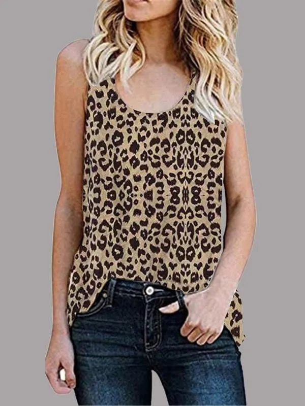 Black and White Animal Print Vest