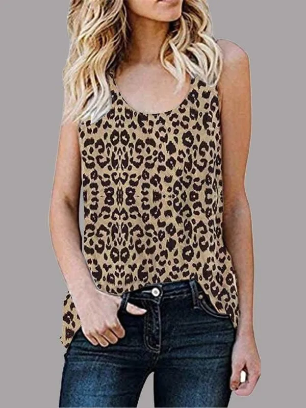 Black and White Animal Print Vest