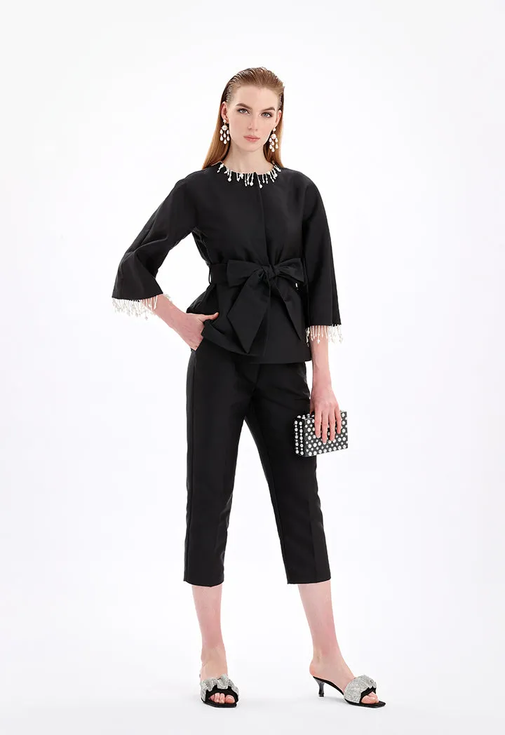 Choice Long Solid Formal Trouser Black