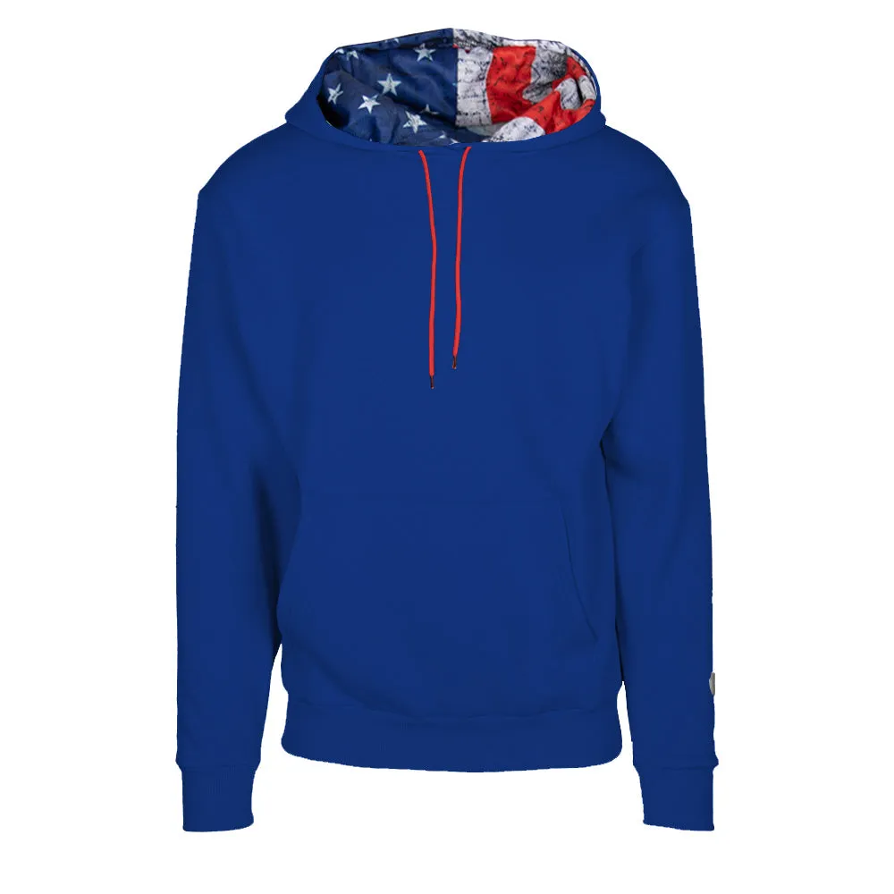 Classic Lined Hoodie | American Flag | Royal