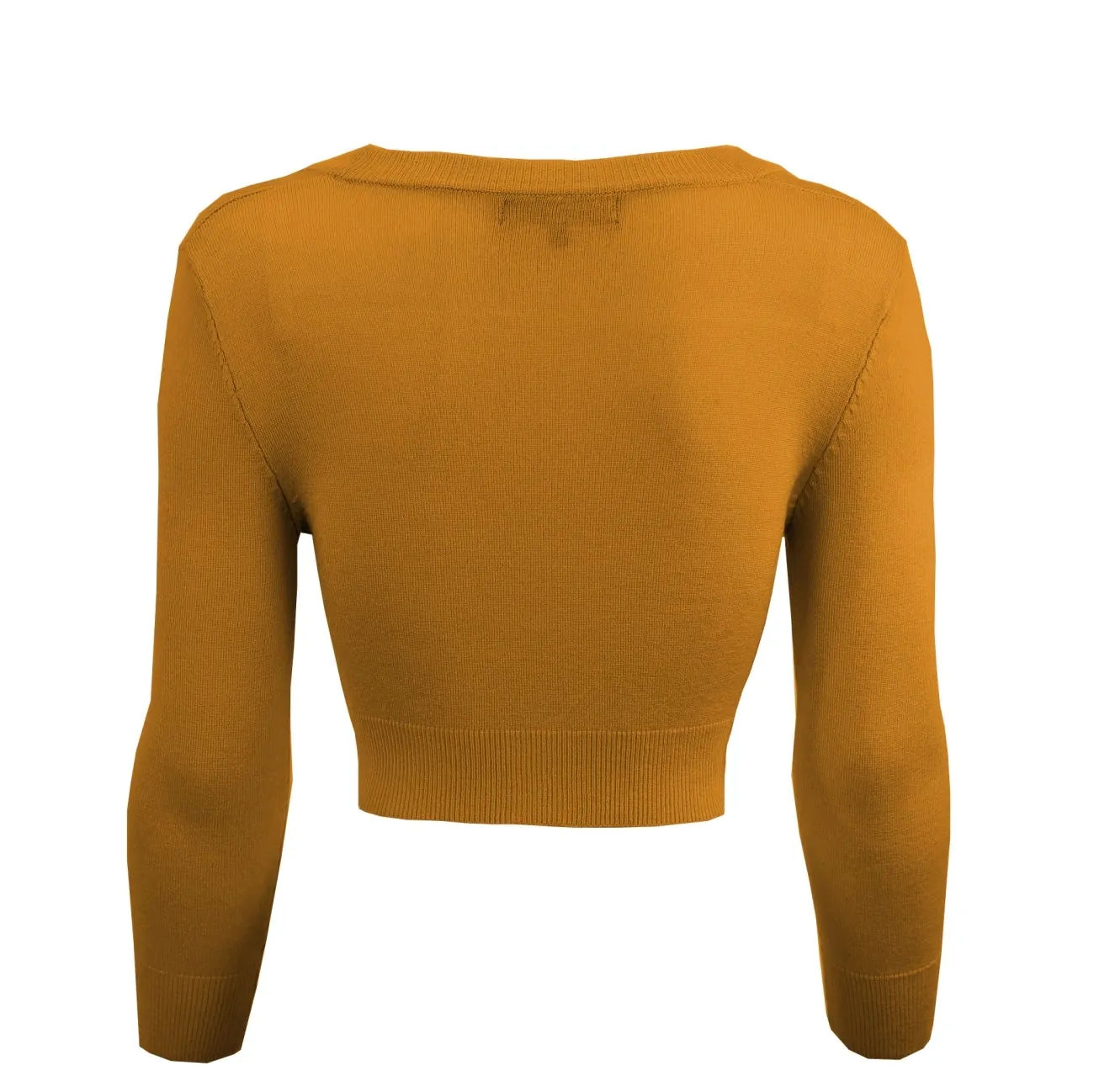 Cropped Cardigan - Mustard