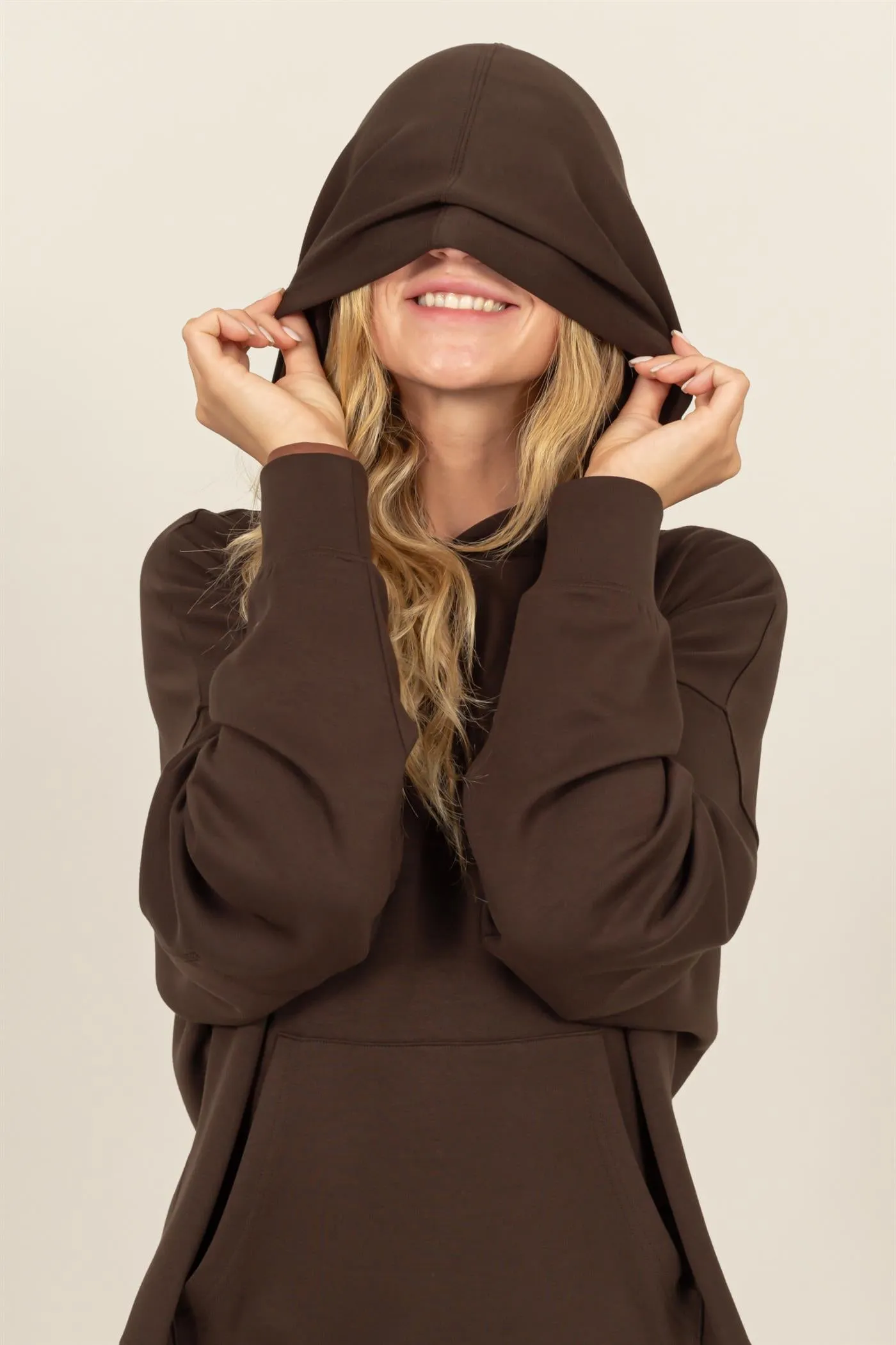 DZ24E819-HOODED PULLOVER WITH KANGAROO POCKET