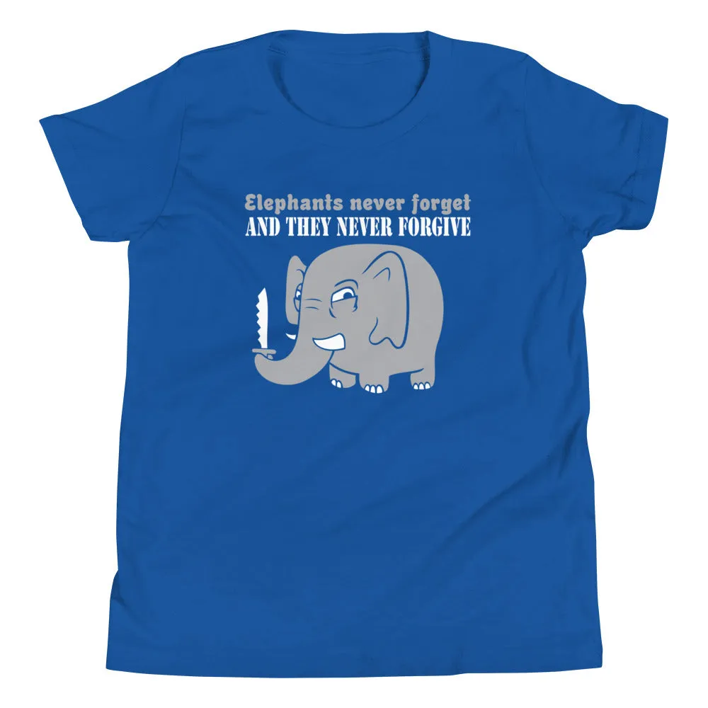 Elephants Never Forgive Kid's Youth Tee