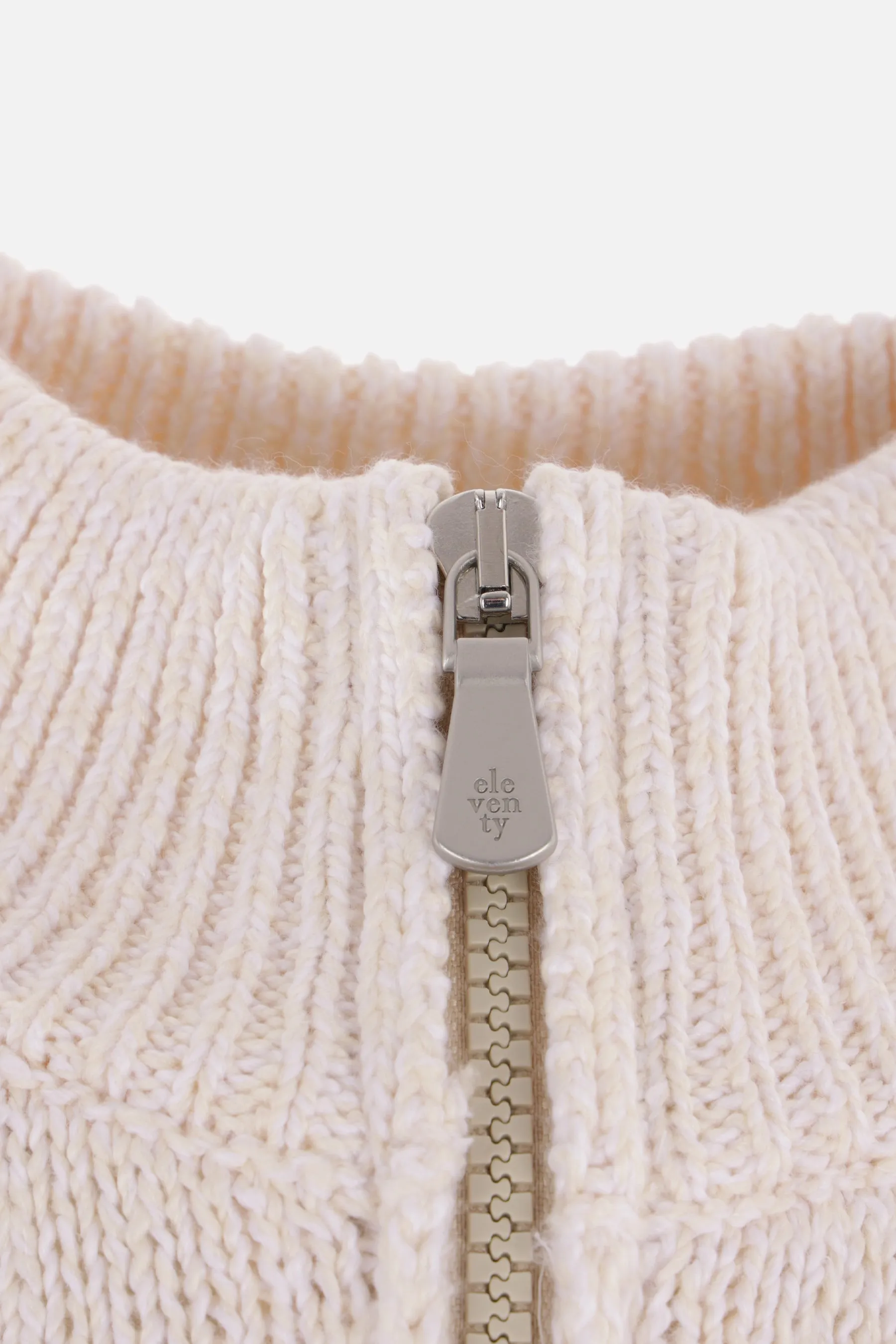 Full-Zip Knit Sweater