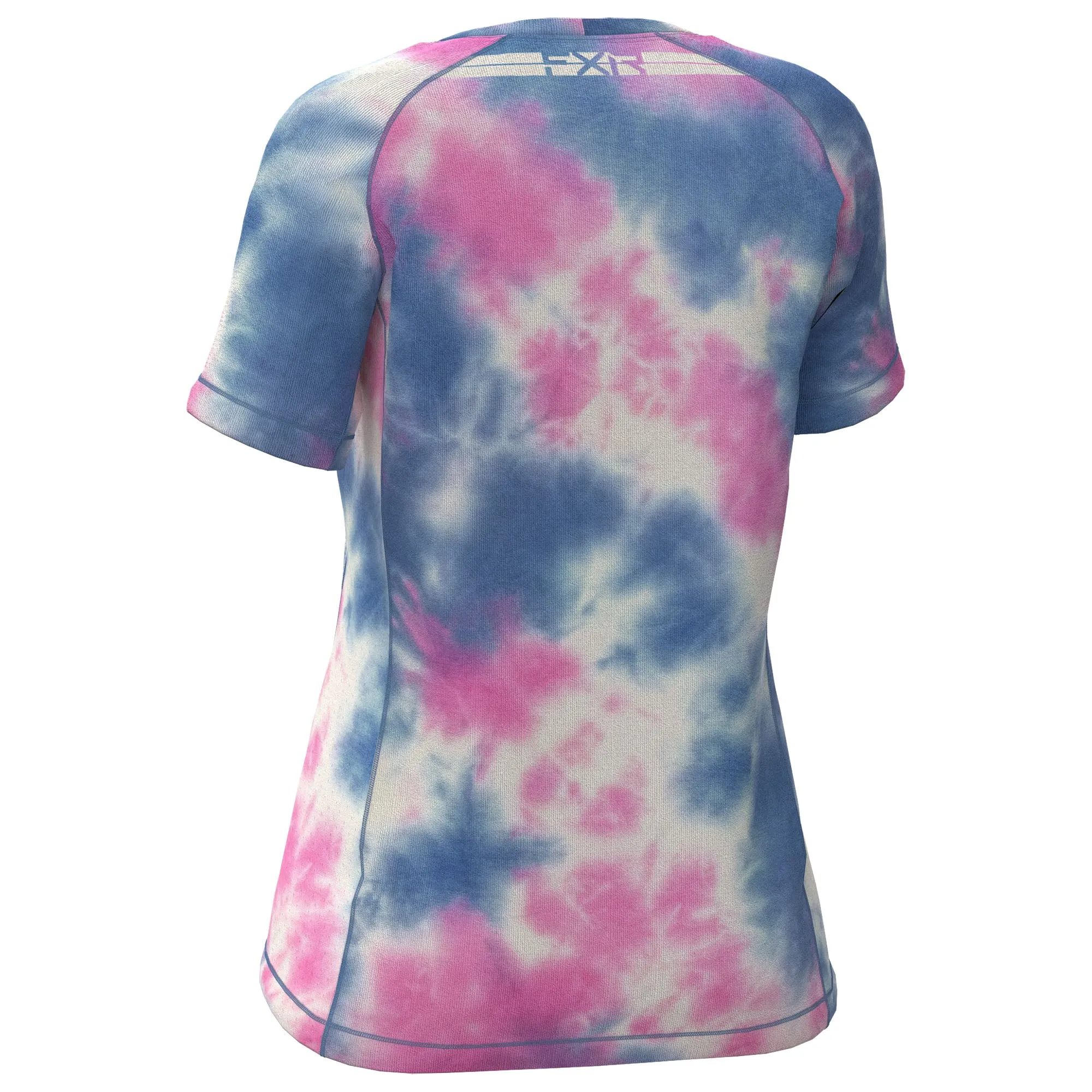 FXR Womens Attack UPF T-Shirt Pink-Blue Dye