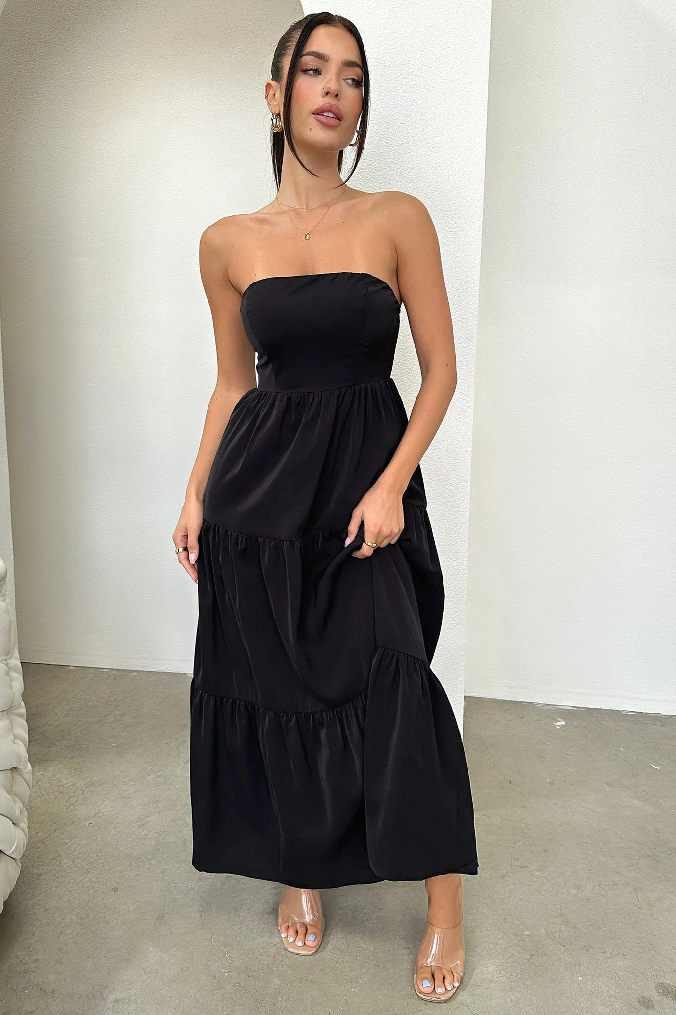 Hailey Maxi Dress - Black