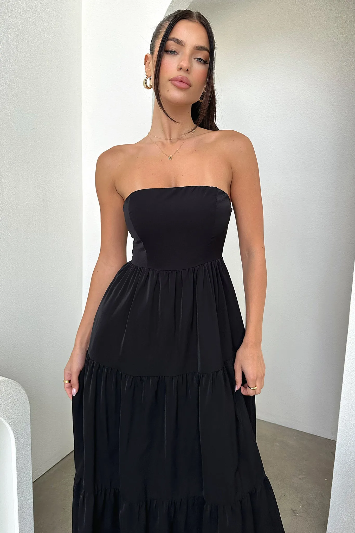 Hailey Maxi Dress - Black