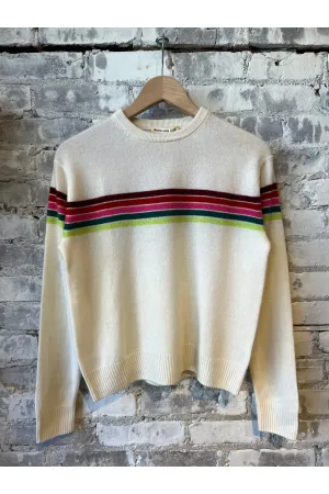 Harper Cashmere Sweater - Multi Stripe