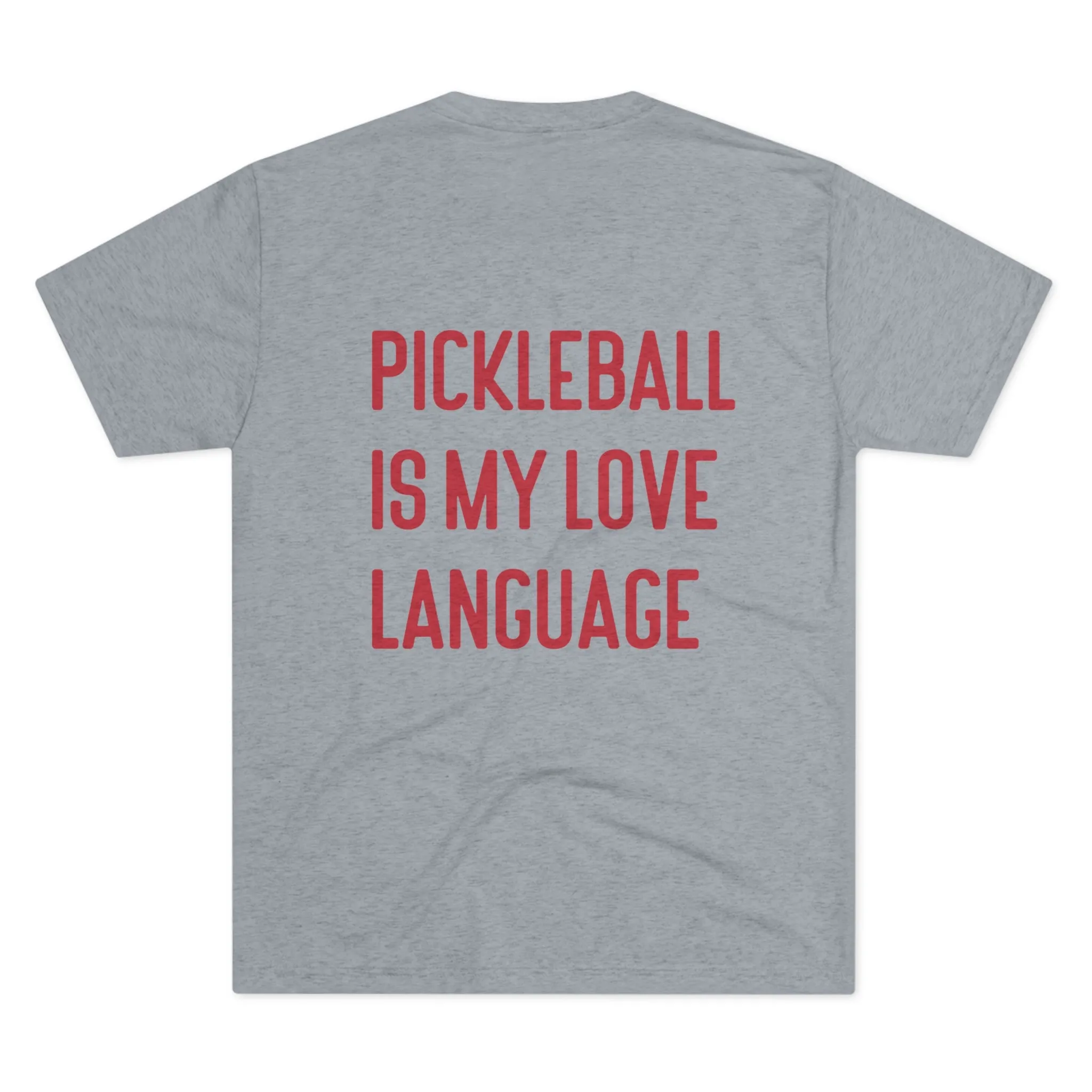 Heather Red Pickleball is My Love Language T-Shirt • Women's