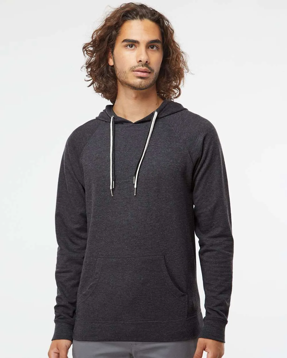 Independent Trading Co. Lightweight Loopback Terry Hooded Pullover