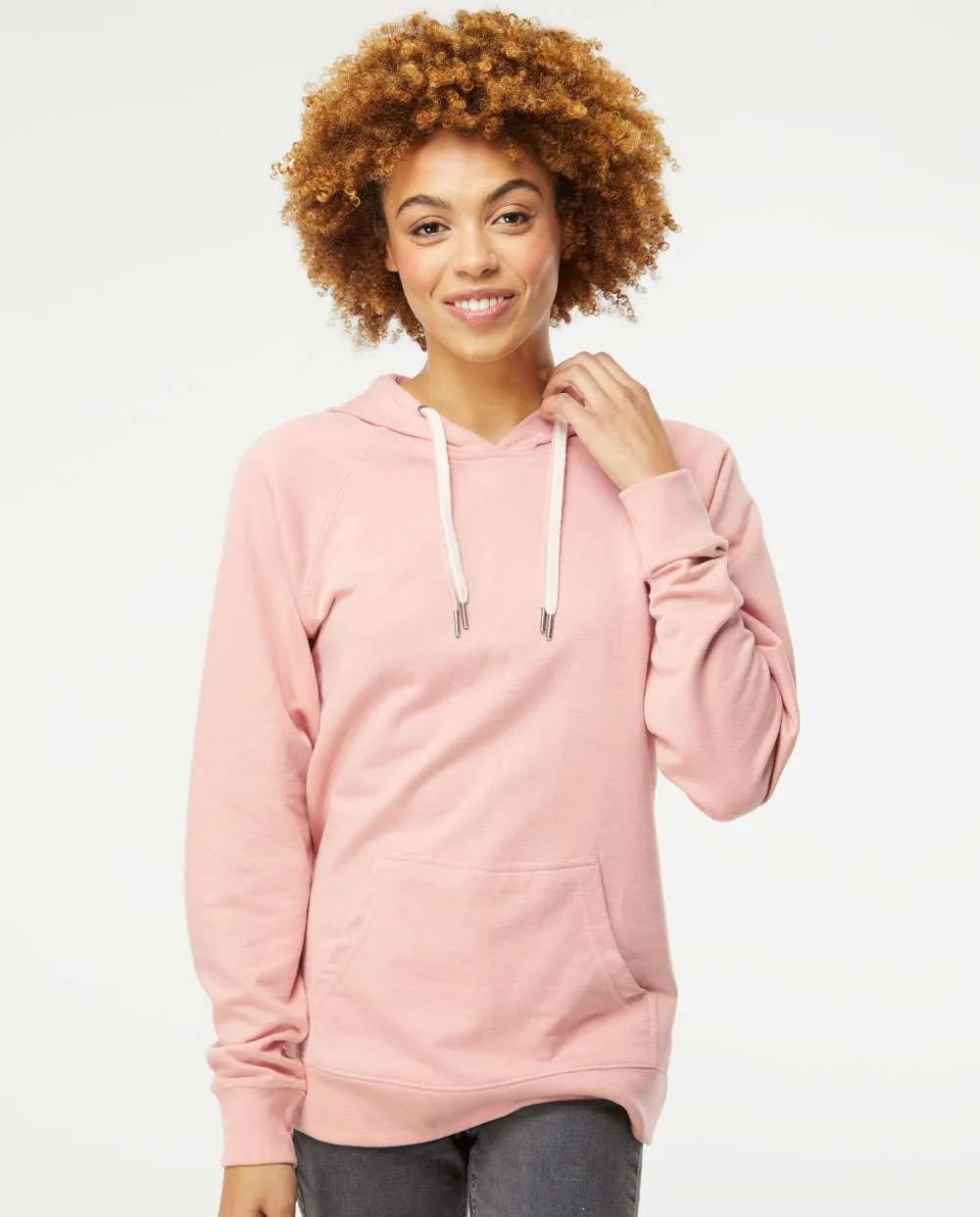 Independent Trading Co. Lightweight Loopback Terry Hooded Pullover