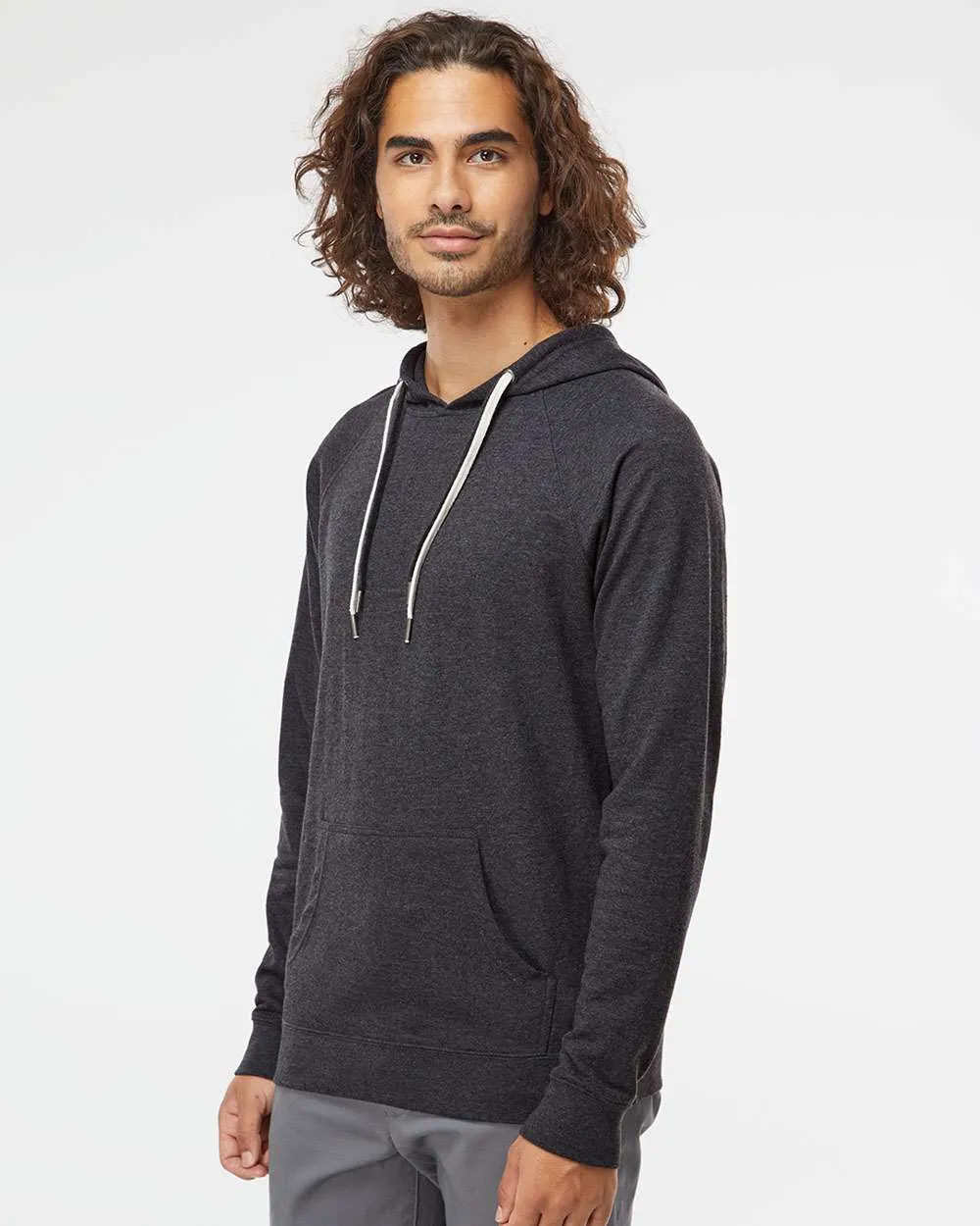 Independent Trading Co. Lightweight Loopback Terry Hooded Pullover