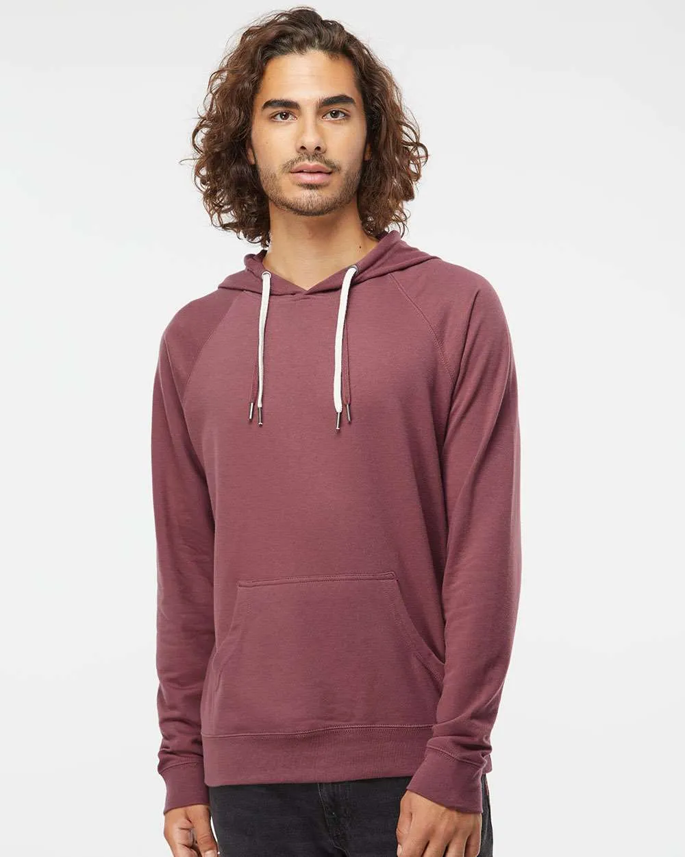 Independent Trading Co. Lightweight Loopback Terry Hooded Pullover