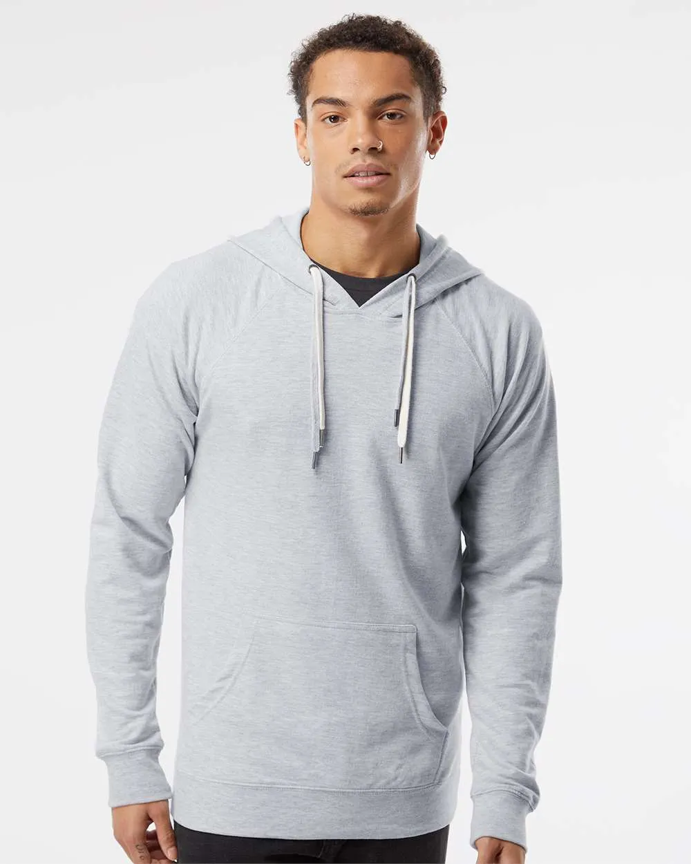 Independent Trading Co. Lightweight Loopback Terry Hooded Pullover