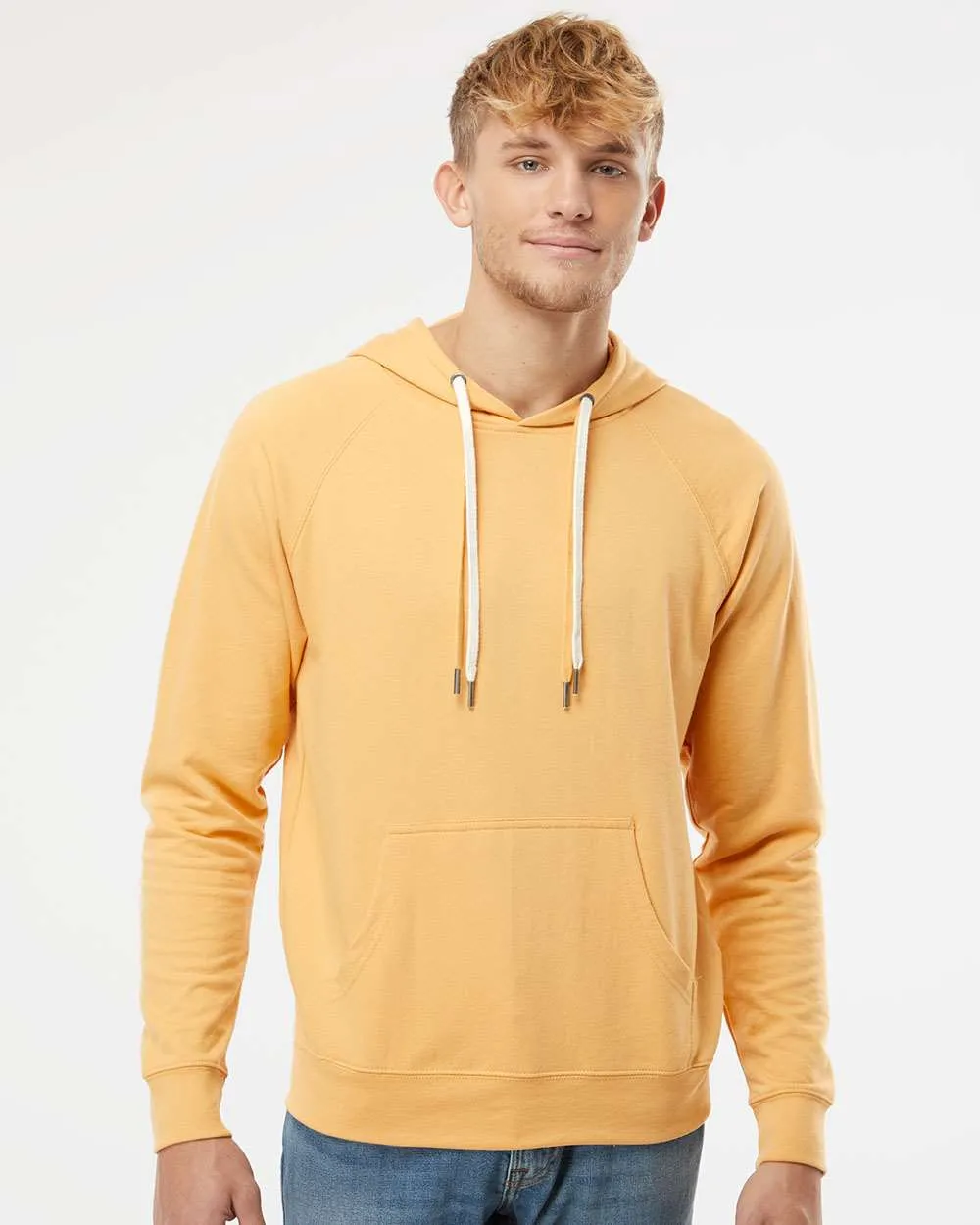 Independent Trading Co. Lightweight Loopback Terry Hooded Pullover