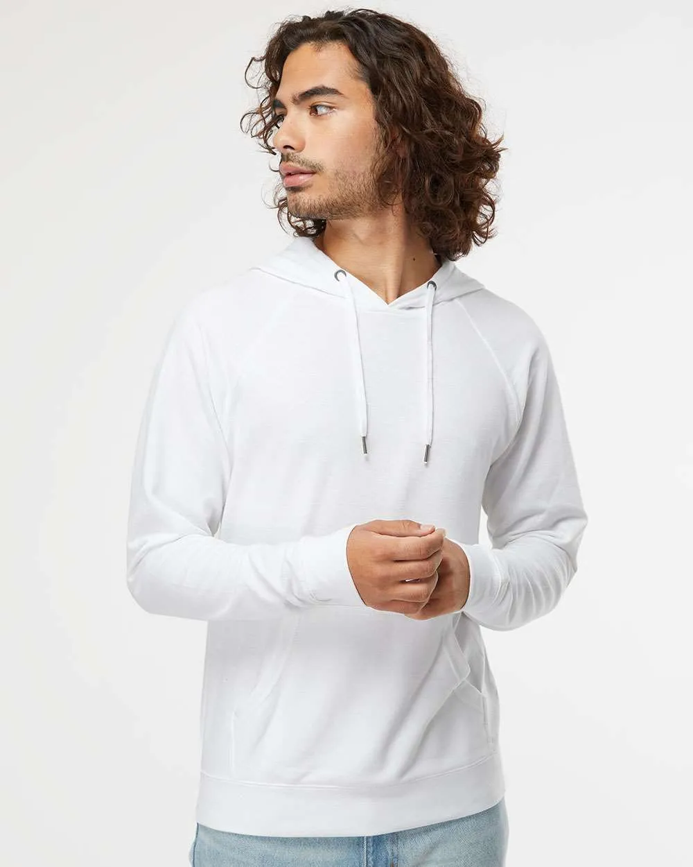 Independent Trading Co. Lightweight Loopback Terry Hooded Pullover