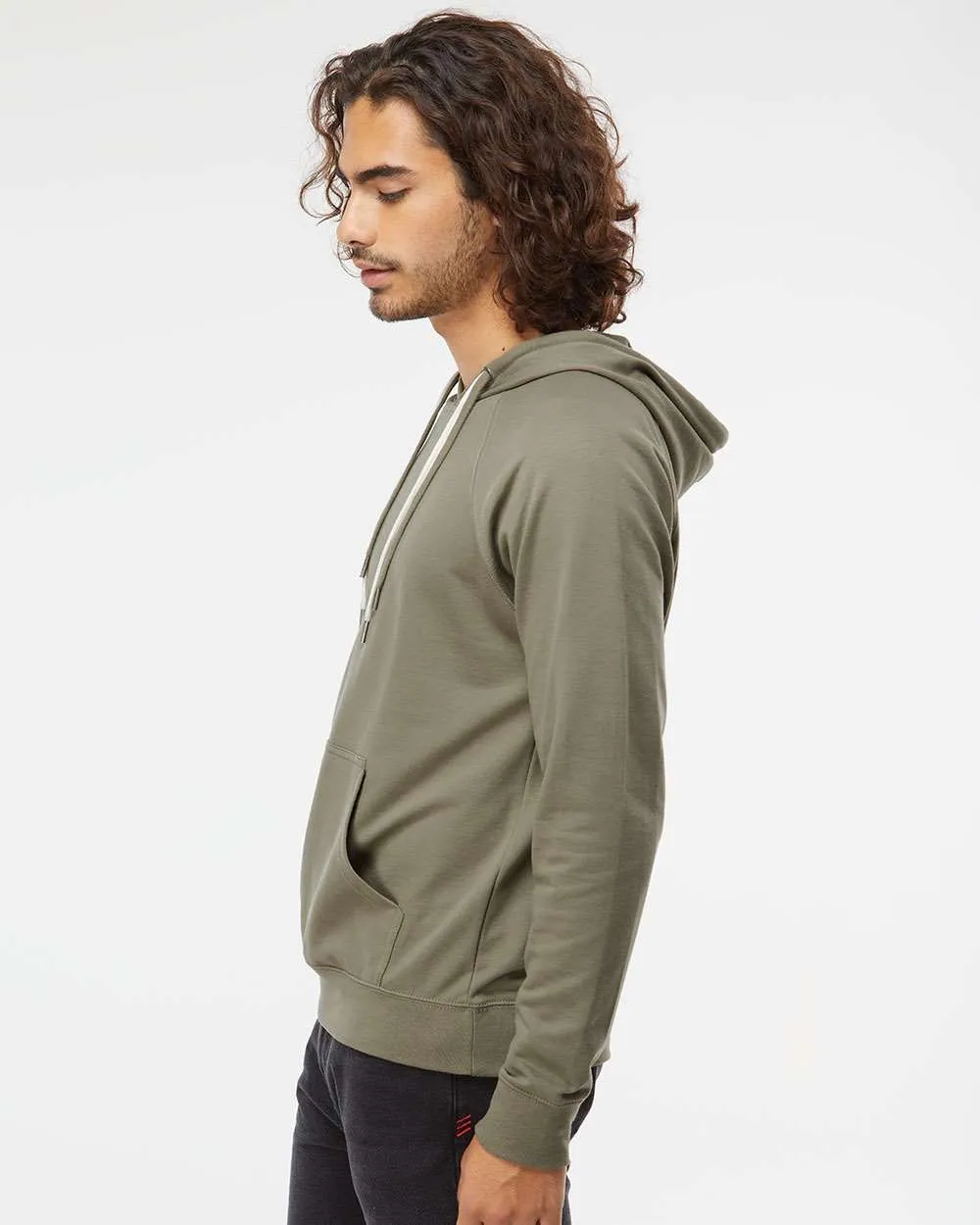 Independent Trading Co. Lightweight Loopback Terry Hooded Pullover