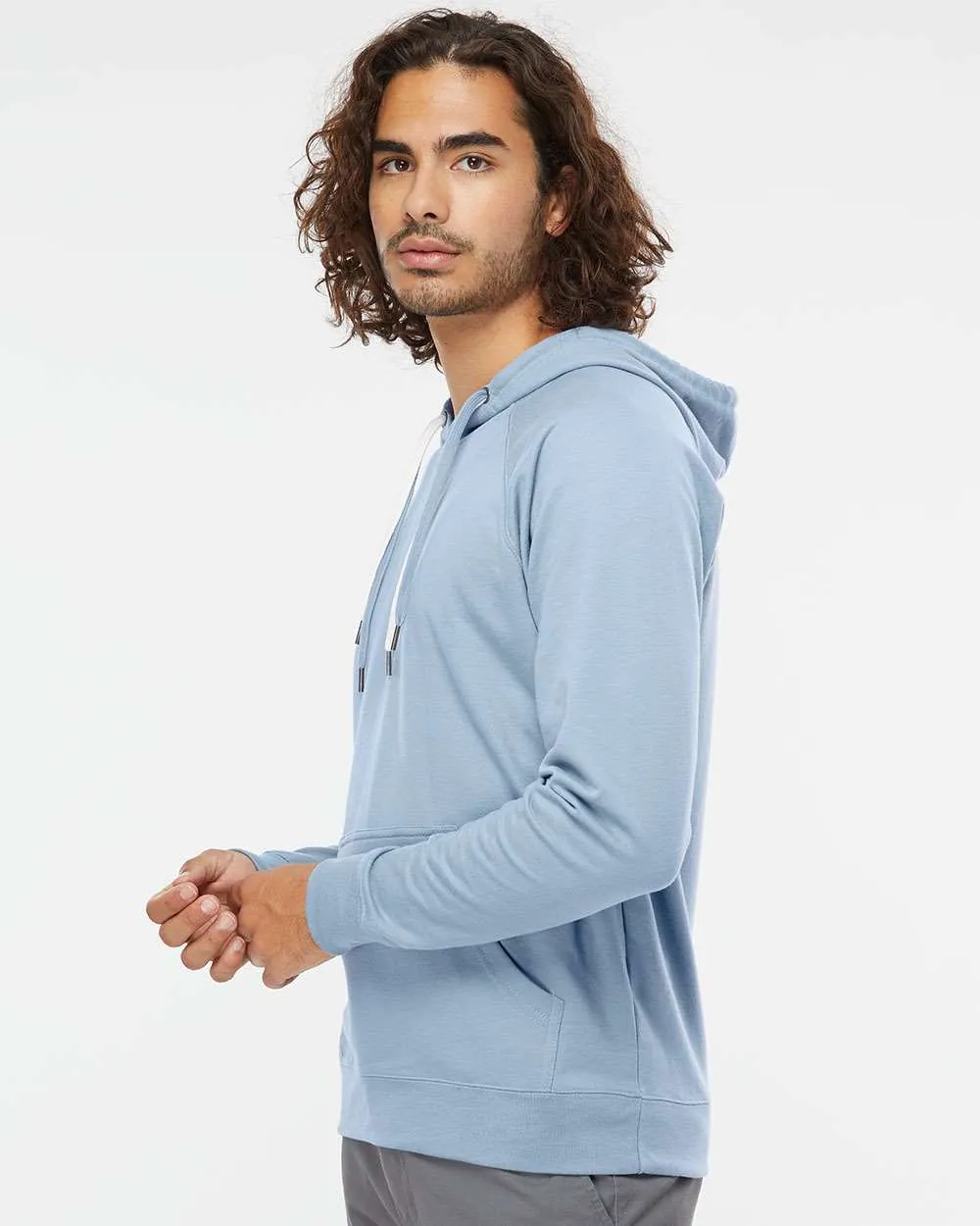 Independent Trading Co. Lightweight Loopback Terry Hooded Pullover