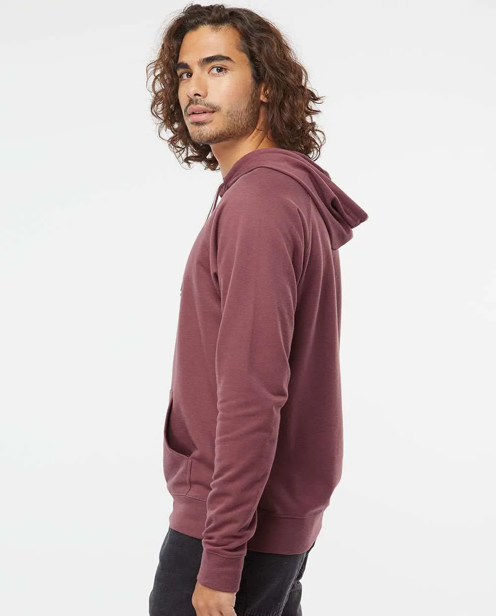 Independent Trading Co. Lightweight Loopback Terry Hooded Pullover