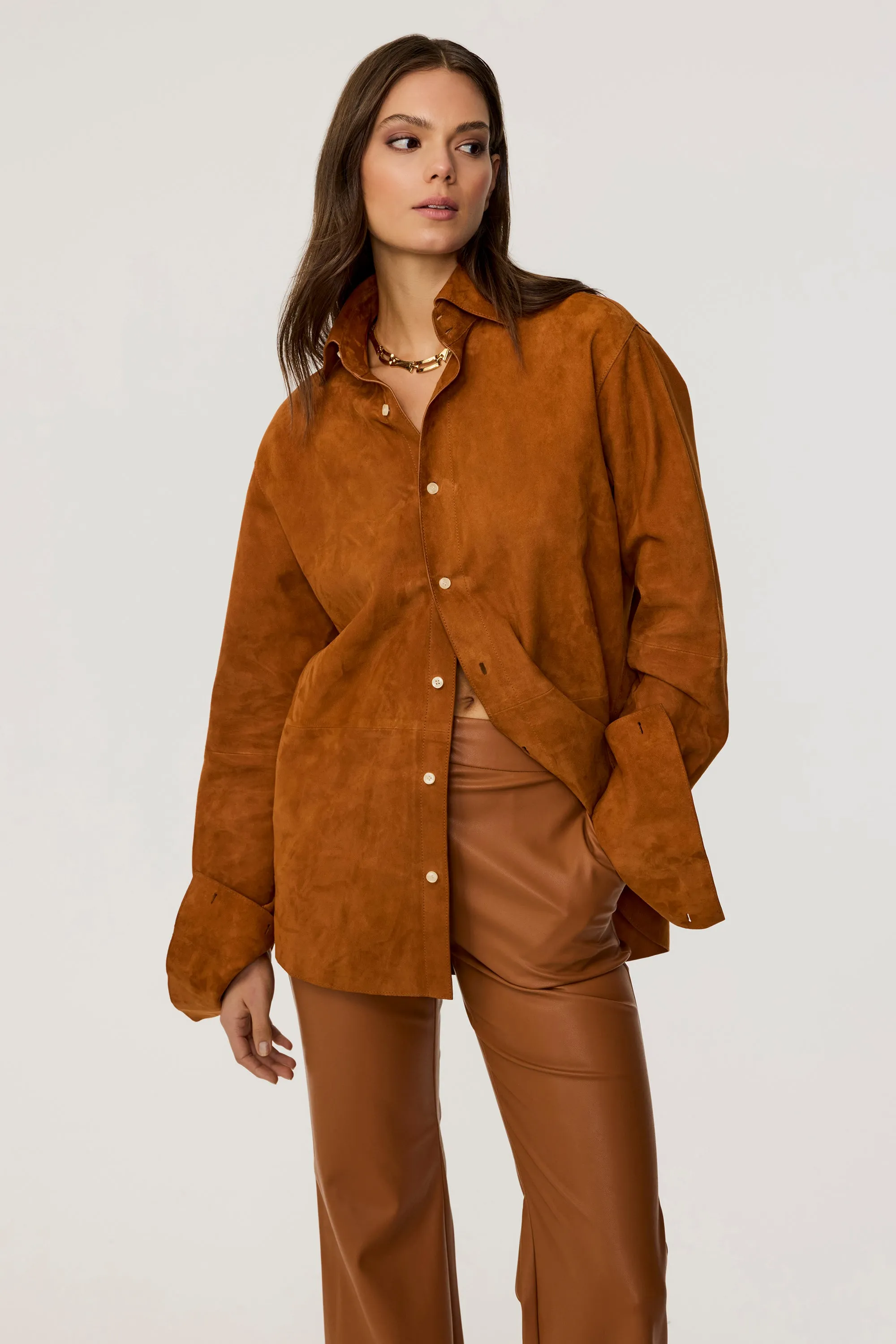 Kali Faux Suede Shirt