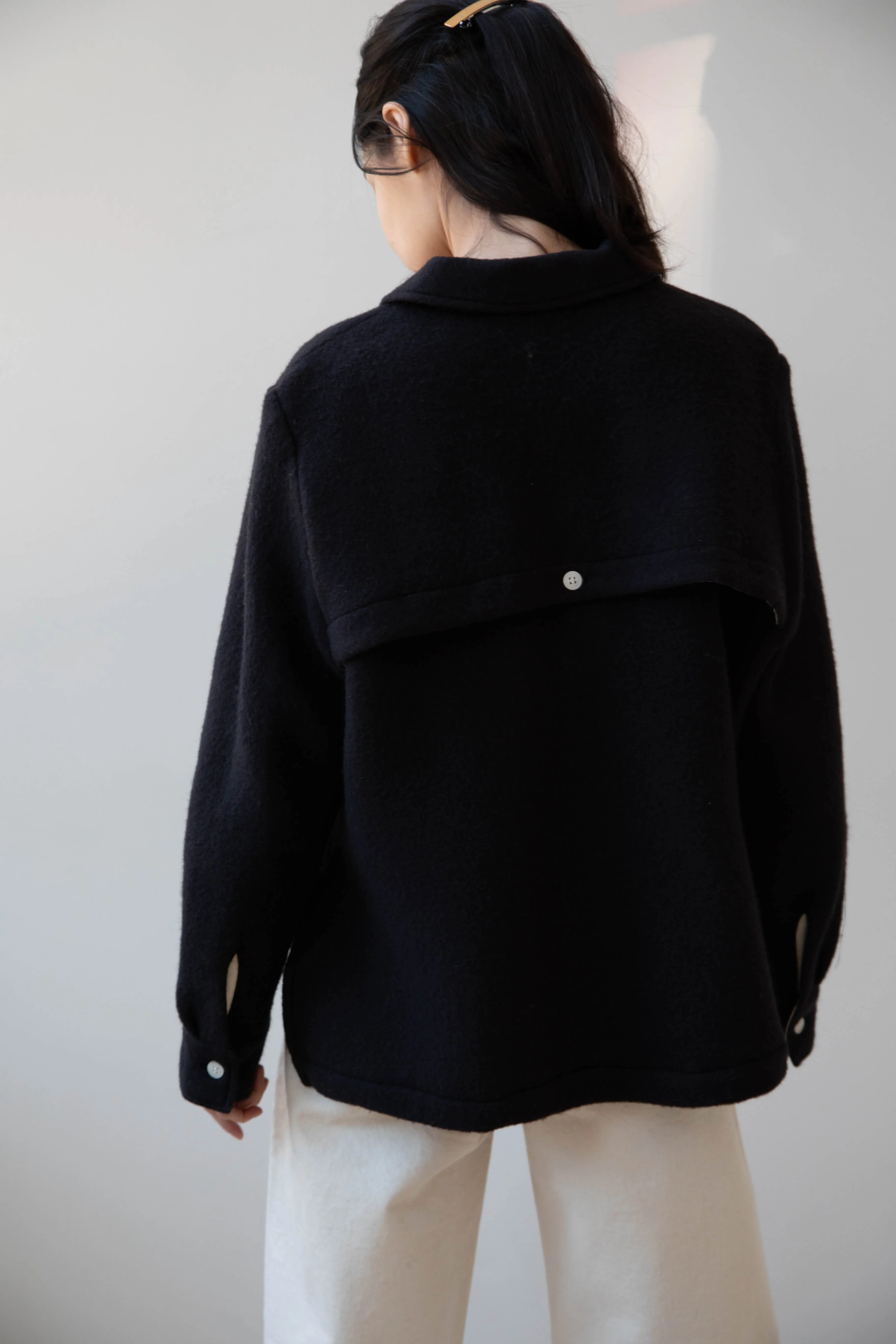 Laboratory | Wool Shirt in Black