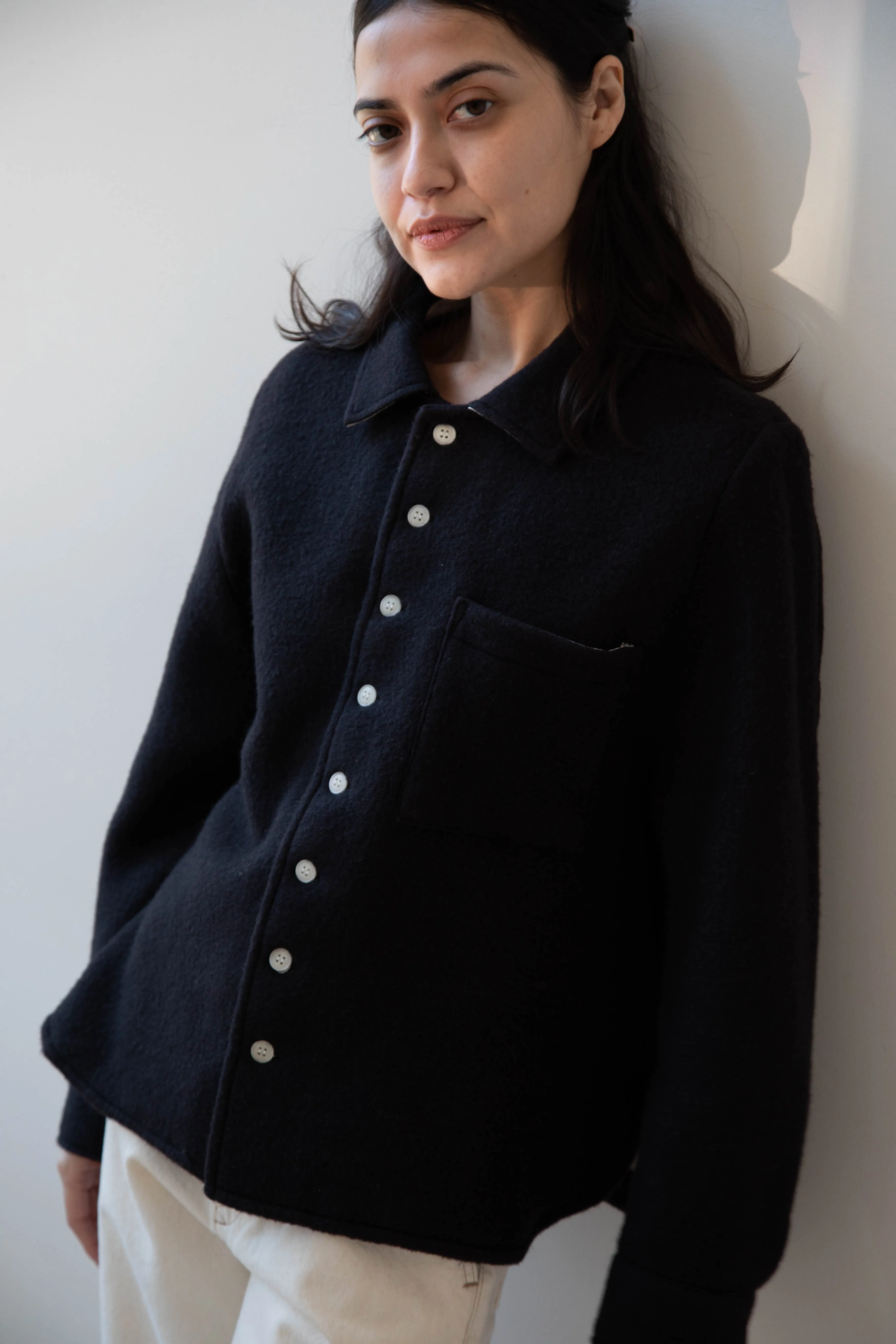 Laboratory | Wool Shirt in Black