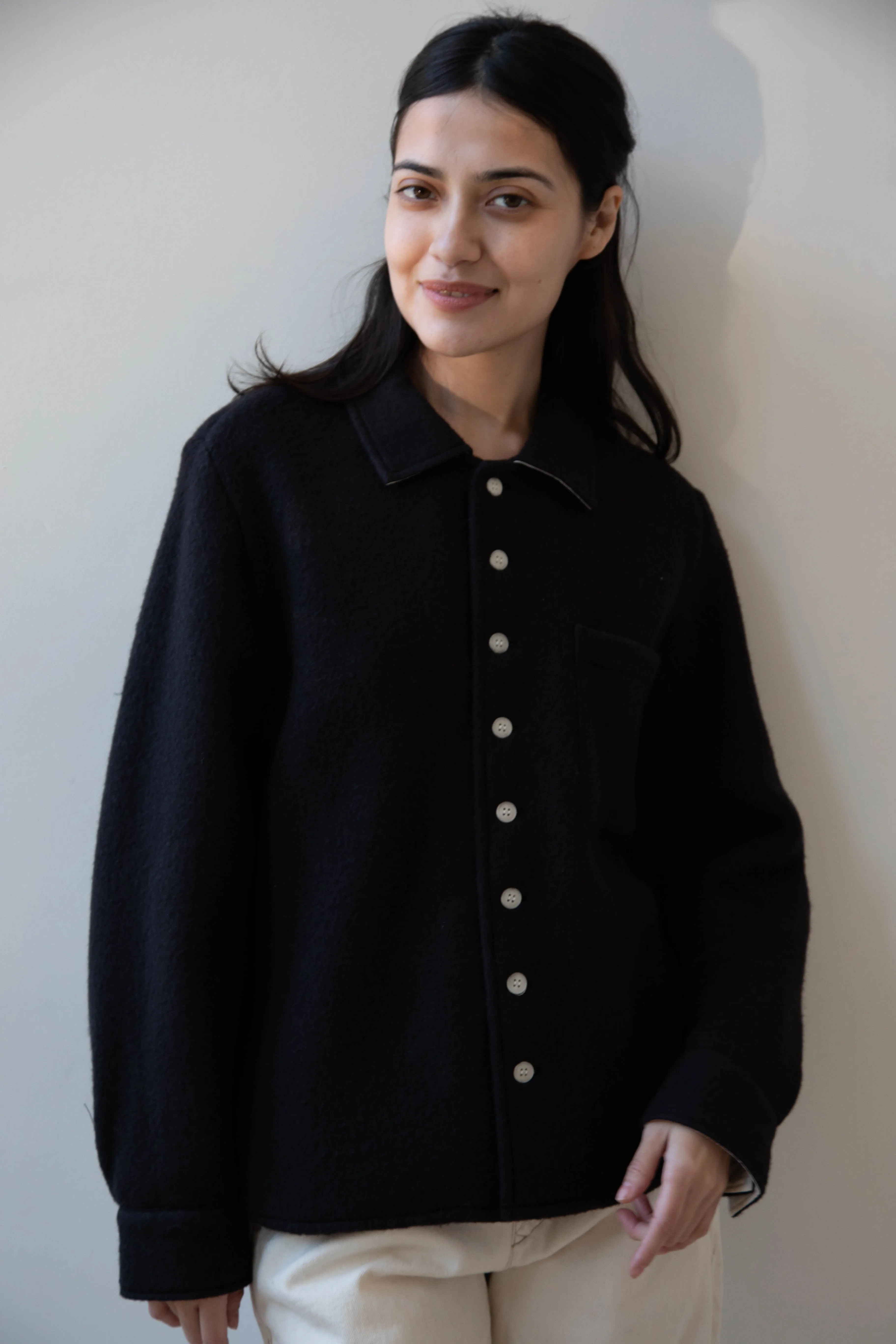 Laboratory | Wool Shirt in Black