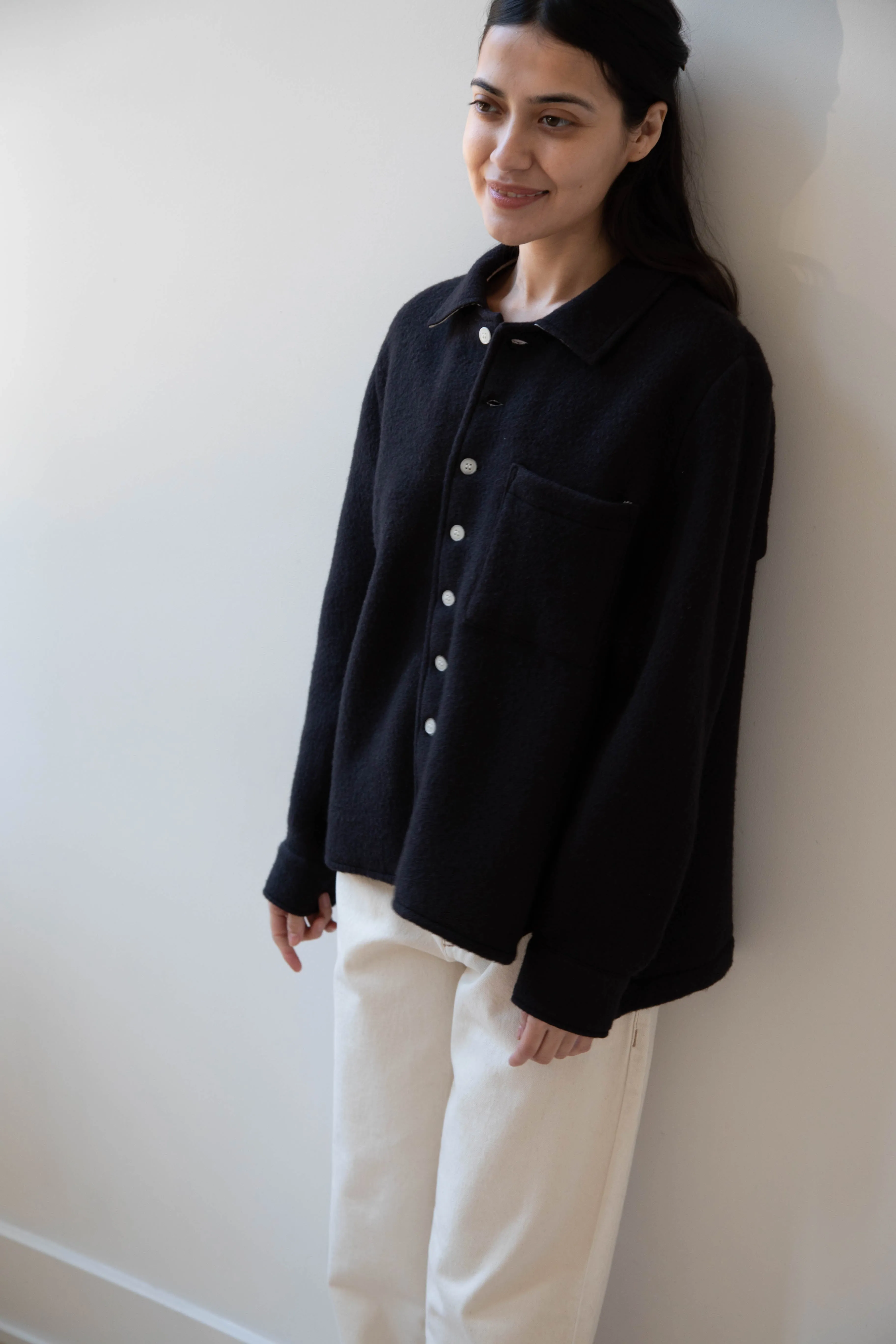 Laboratory | Wool Shirt in Black