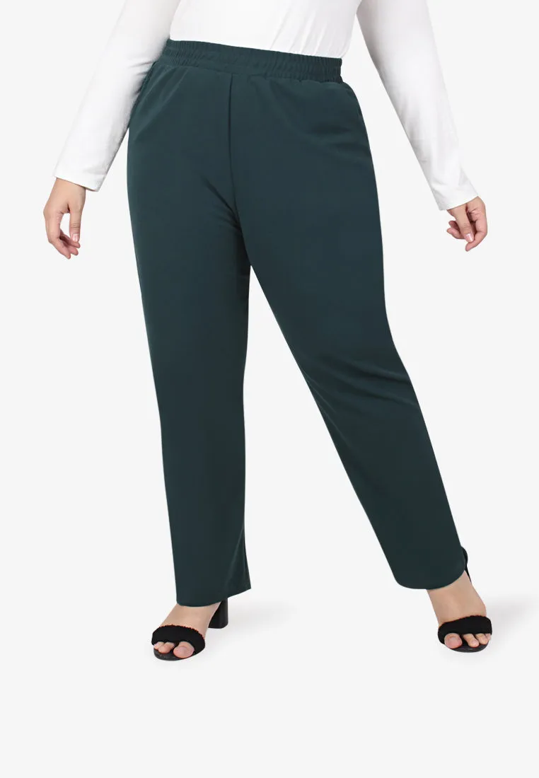 Mattea Minimalist Tapered Pants - Dark Teal