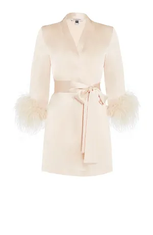 Mia Feather Trim Robe