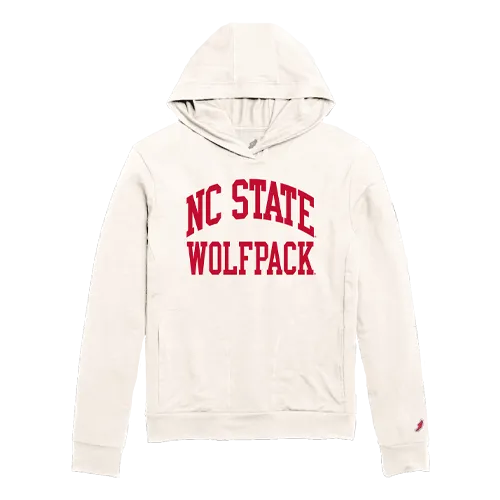 NC State Wolfpack Off-White Lightweight Jersey Hoodie