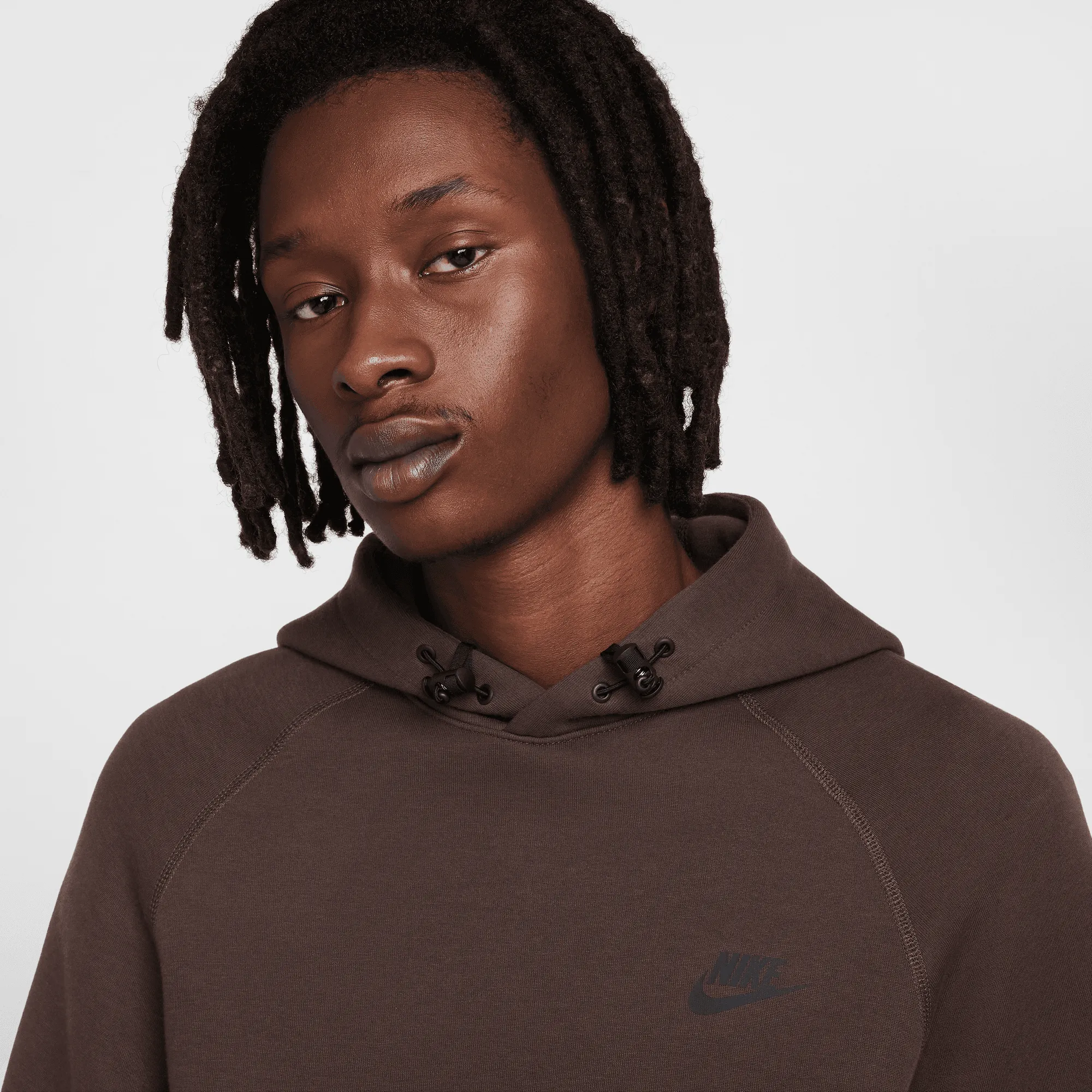 Nike Sportswear Brown Tech Fleece Pullover Hoodie