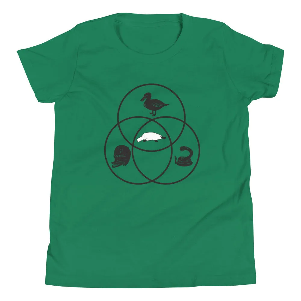 Platypus Venn Diagram Kid's Youth Tee