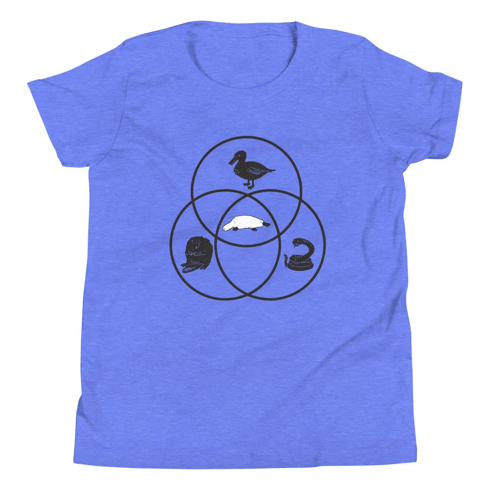 Platypus Venn Diagram Kid's Youth Tee