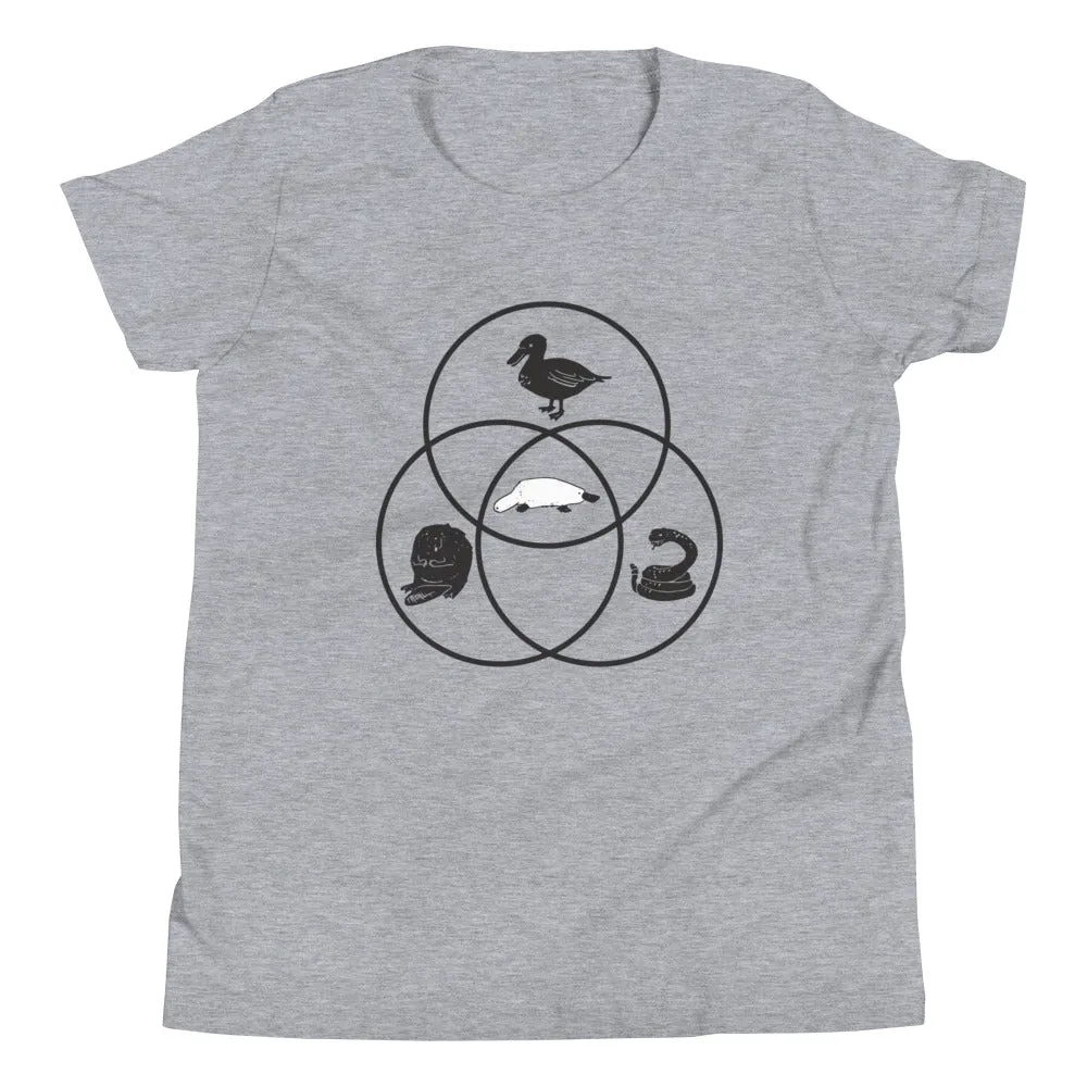 Platypus Venn Diagram Kid's Youth Tee