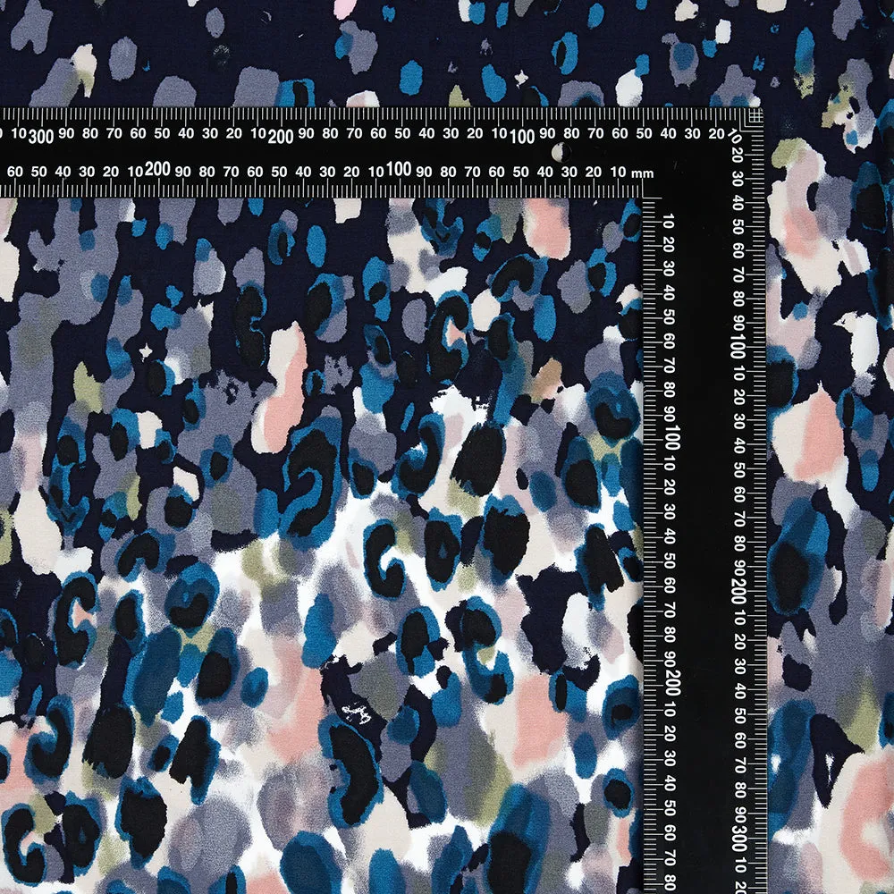 Rayon Artwork Pattern Printed Fabric