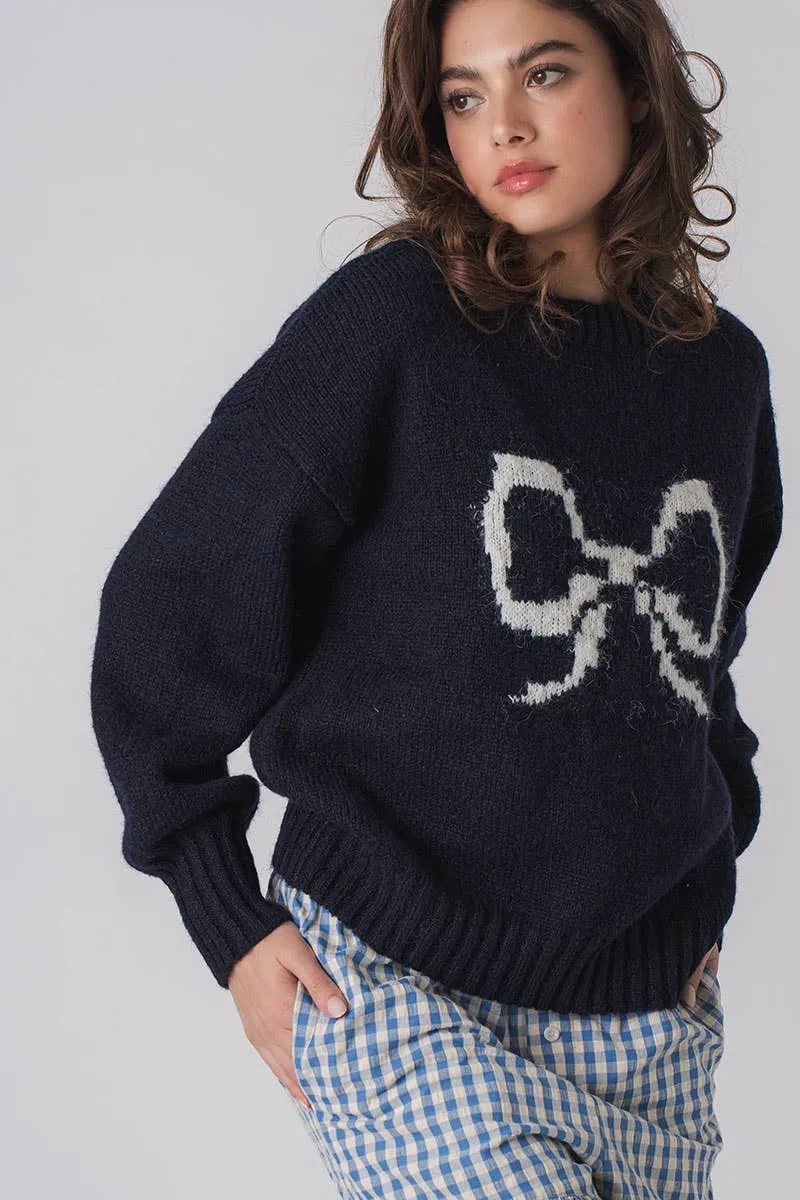 Sophie Bow Crewneck Sweater